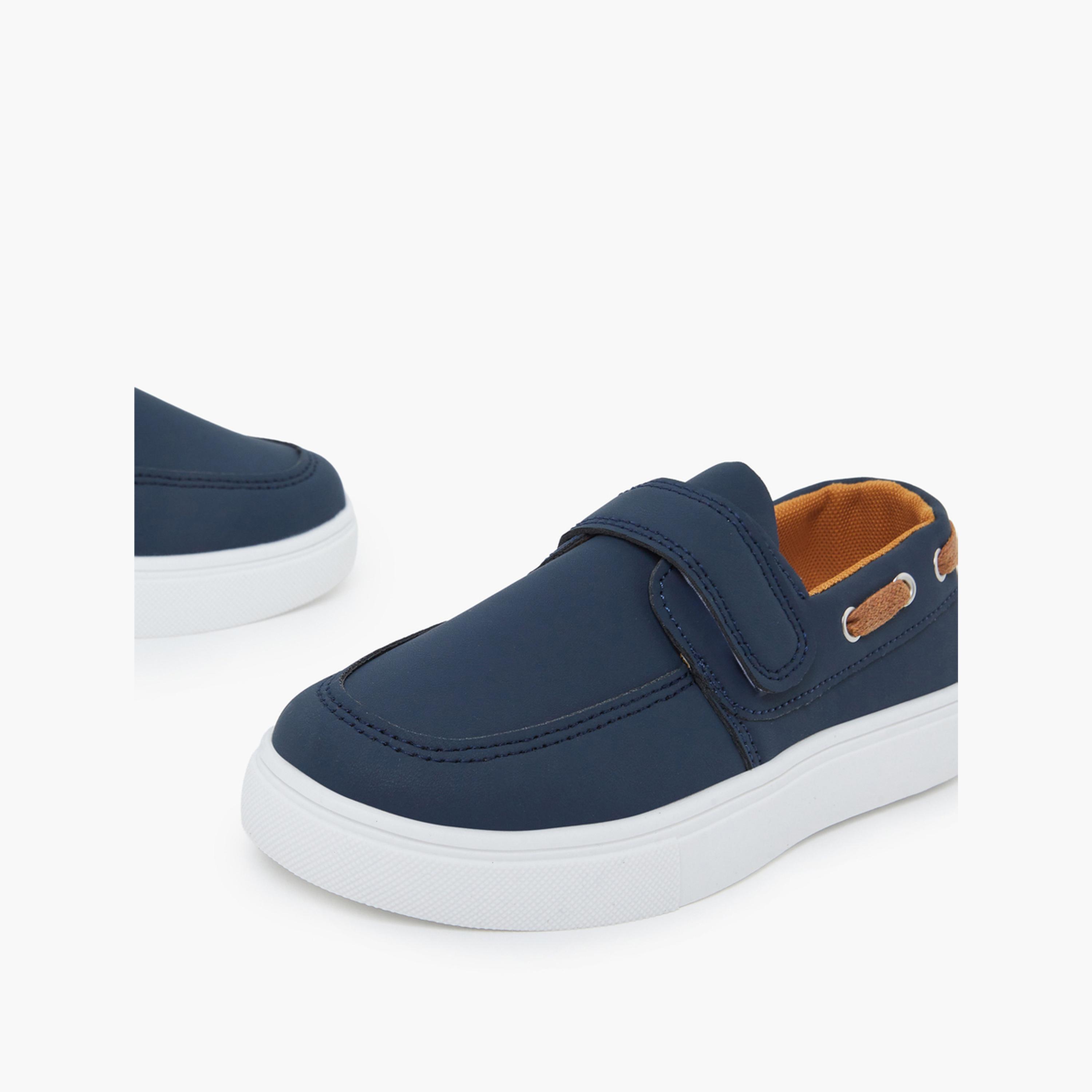 Styli Boys Velcro Detail Casual Shoes-boys-shoes-loafers-image-4