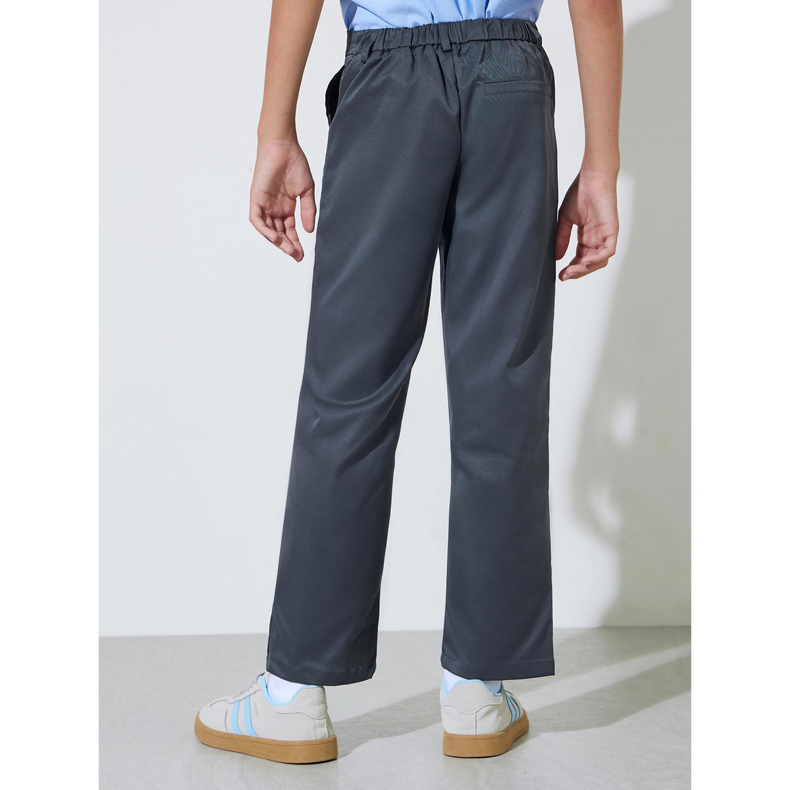 بنطال سادة بقصة مستقيمة للأولاد الكبار-boys-clothing-bottoms-trousers-image-4