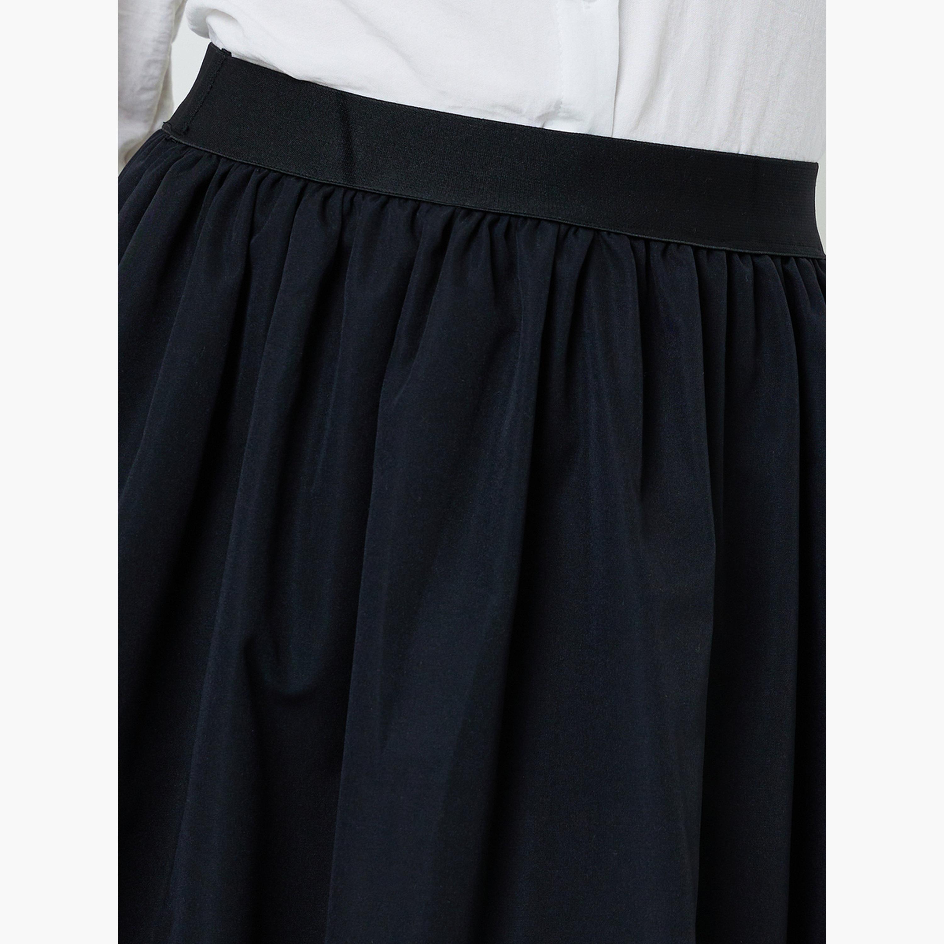 Styli Teen Girls Balloon Hem Knee Length Skirt-girls-clothing-bottoms-skirts-image-3