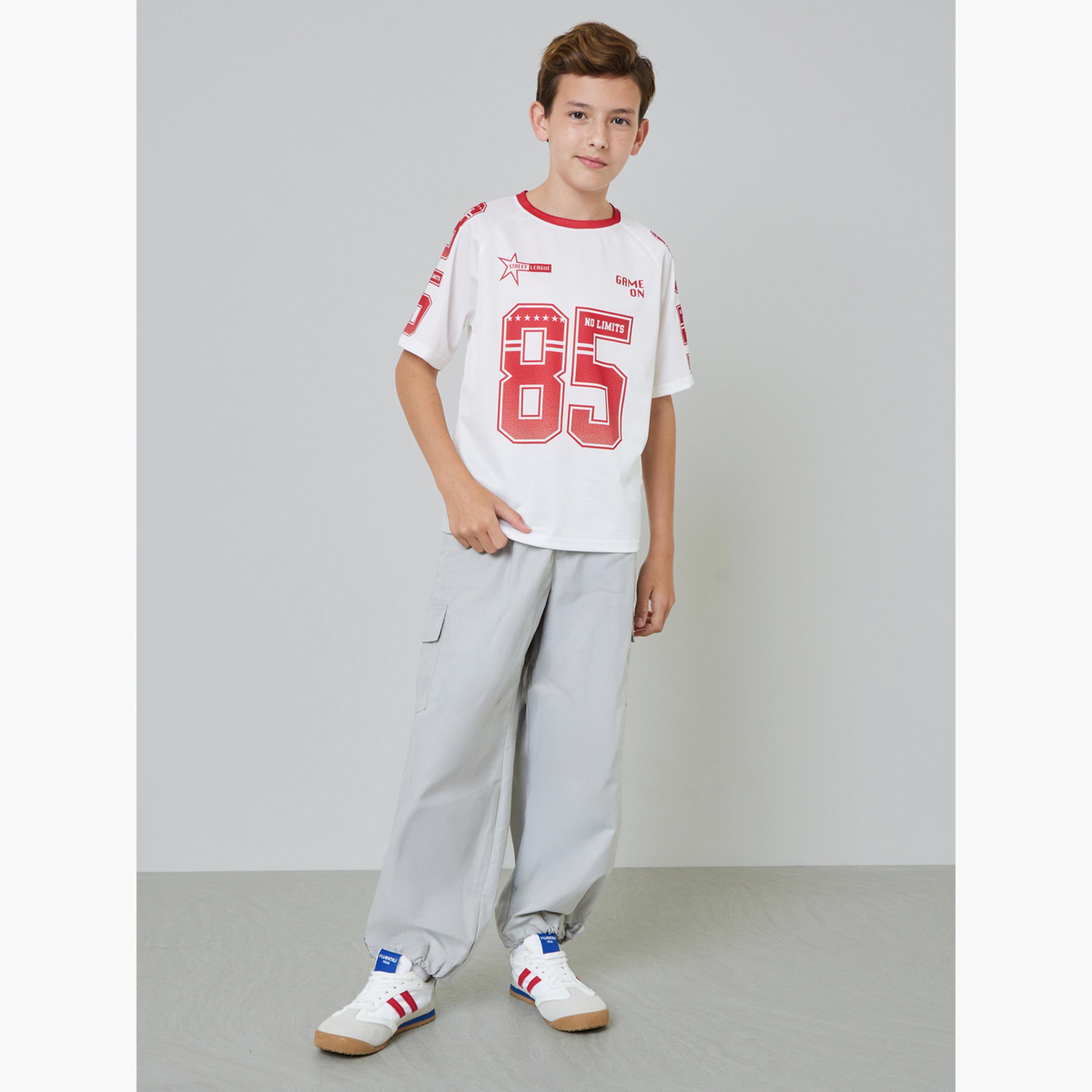 Styli Boys Off-White Graphic Regular Fit T-Shirt-boys-clothing-tshirtsandpolos-image-2