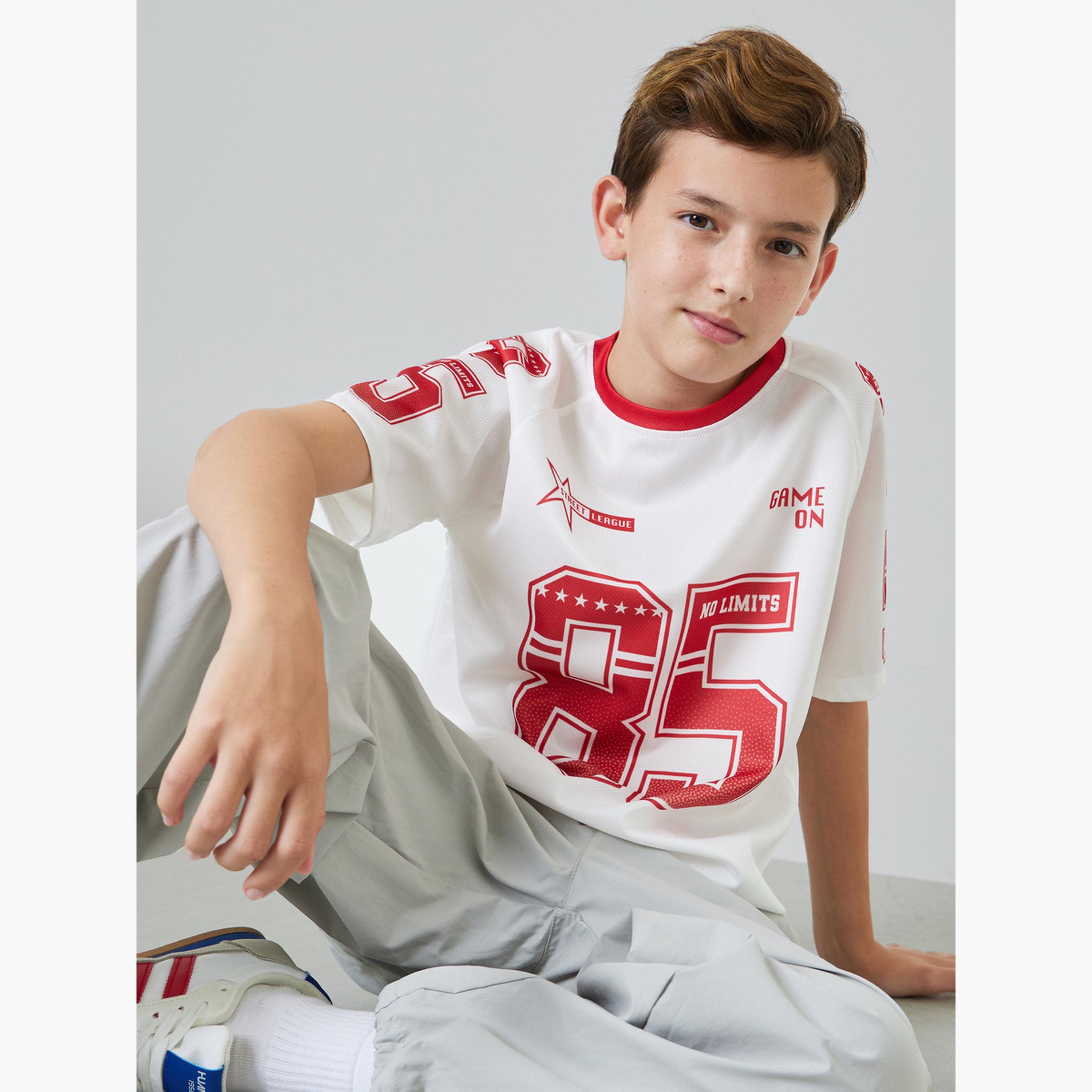 Styli Boys Off-White Graphic Regular Fit T-Shirt-boys-clothing-tshirtsandpolos-image-3
