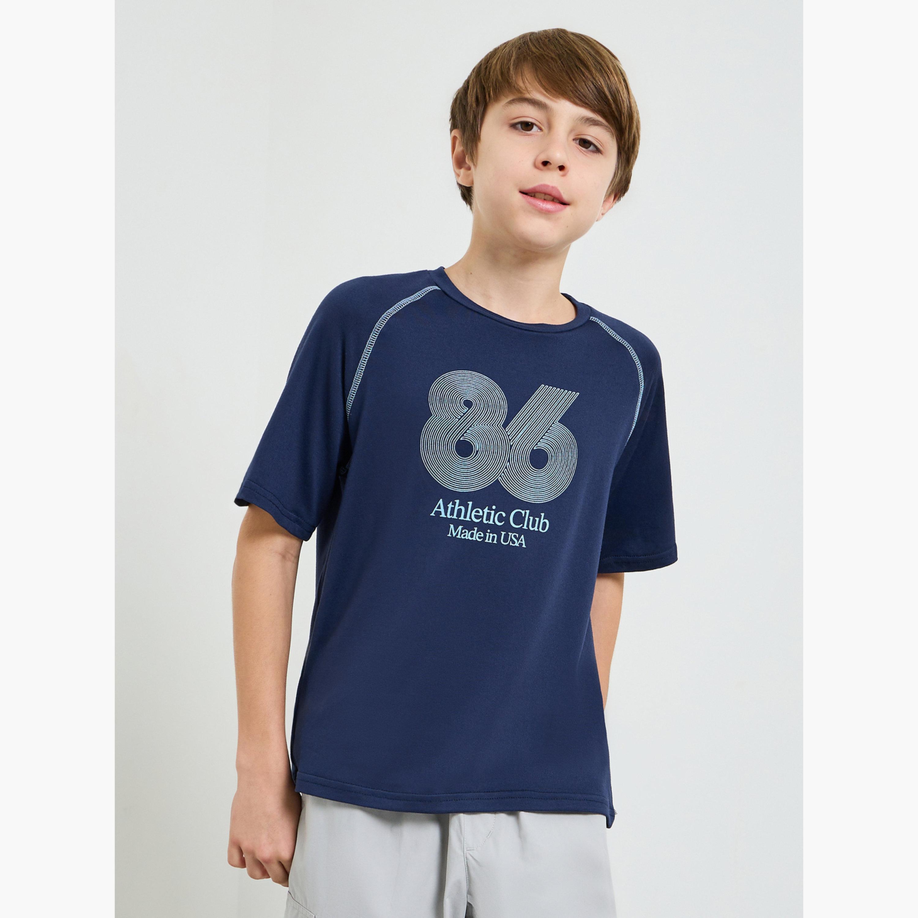 Styli Teen Boys Sports Jersey T-Shirt with Raglan Sleeve-boys-clothing-tshirtsandpolos-image-1