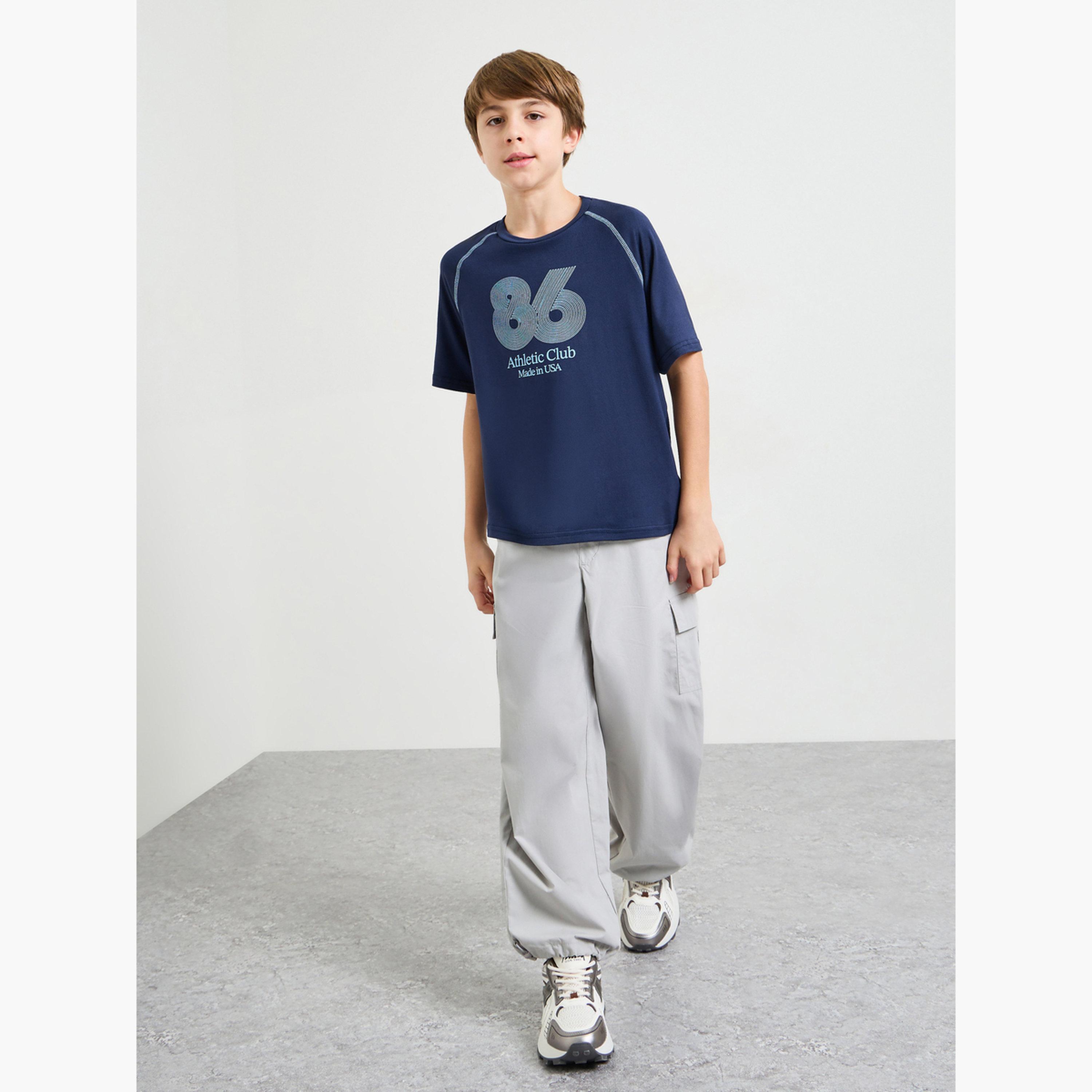 Styli Teen Boys Sports Jersey T-Shirt with Raglan Sleeve-boys-clothing-tshirtsandpolos-image-2