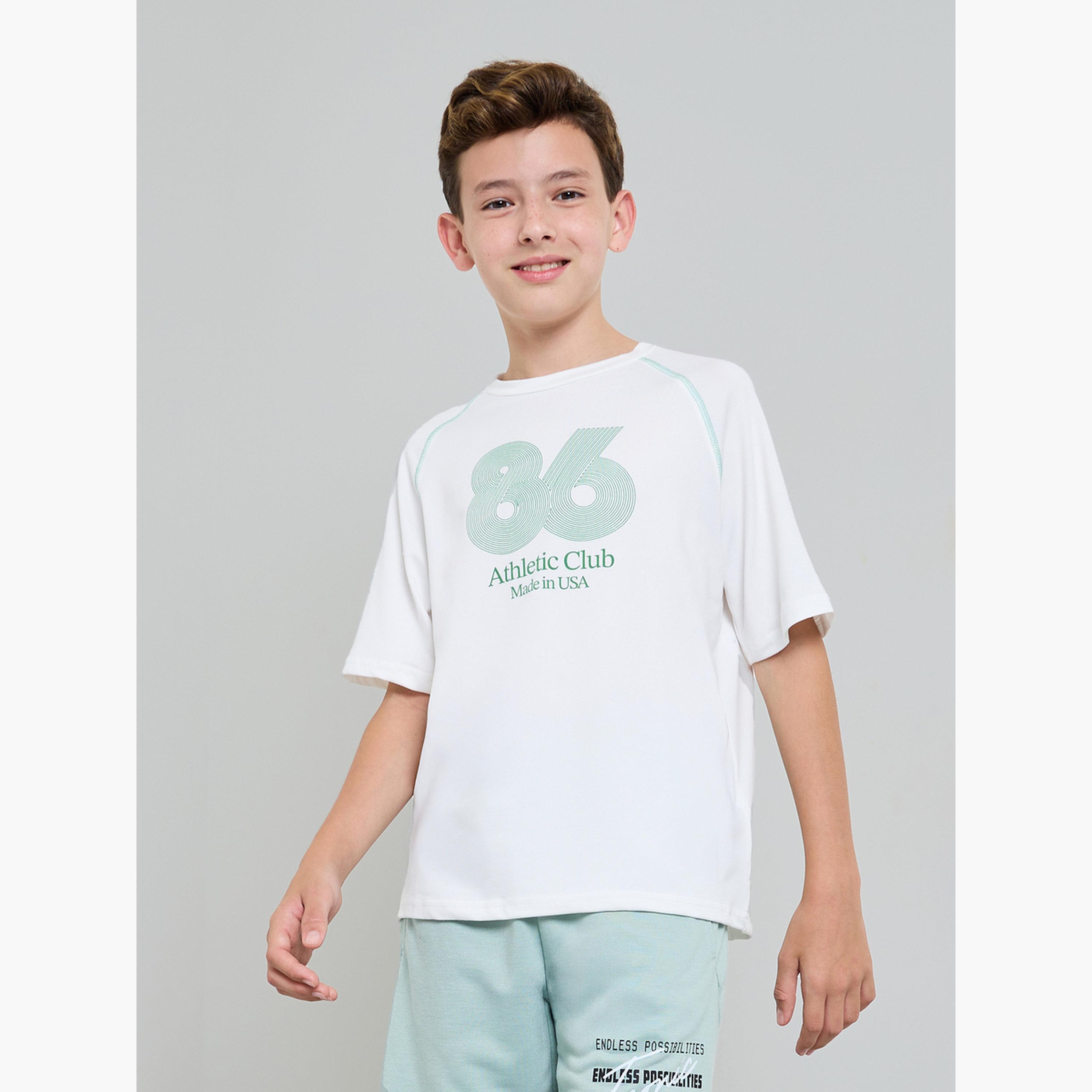 Styli Boys Printed Jersey T-Shirt with Raglan Sleeve-boys-clothing-tshirtsandpolos-image-3