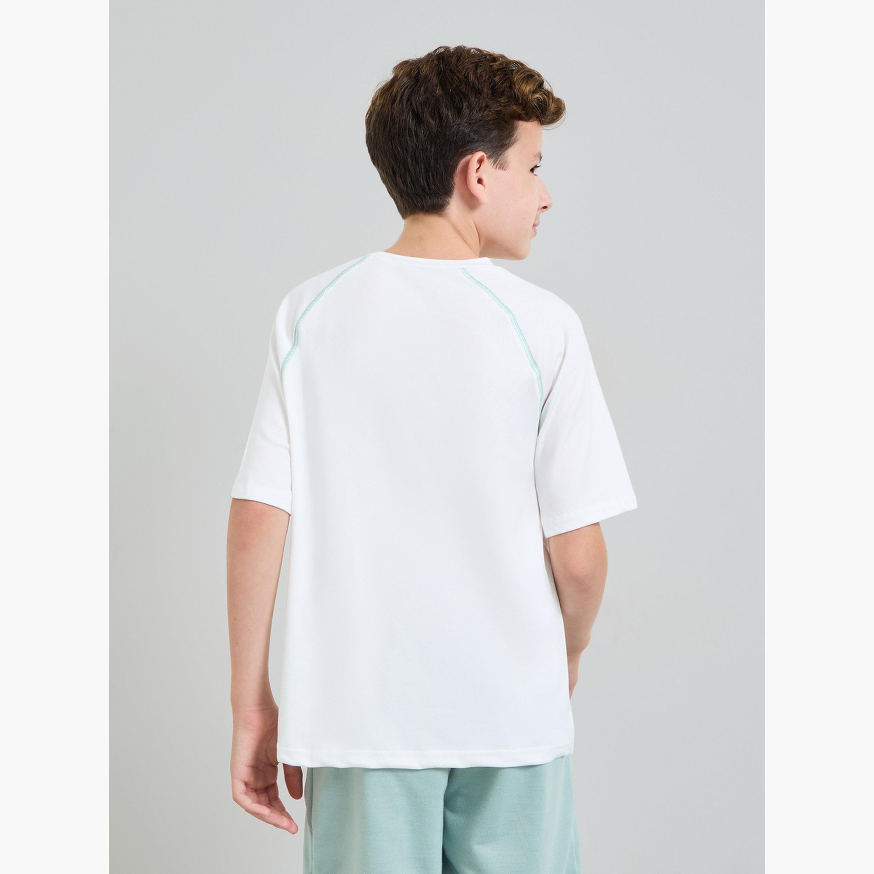 Styli Boys Printed Jersey T-Shirt with Raglan Sleeve-boys-clothing-tshirtsandpolos-image-4