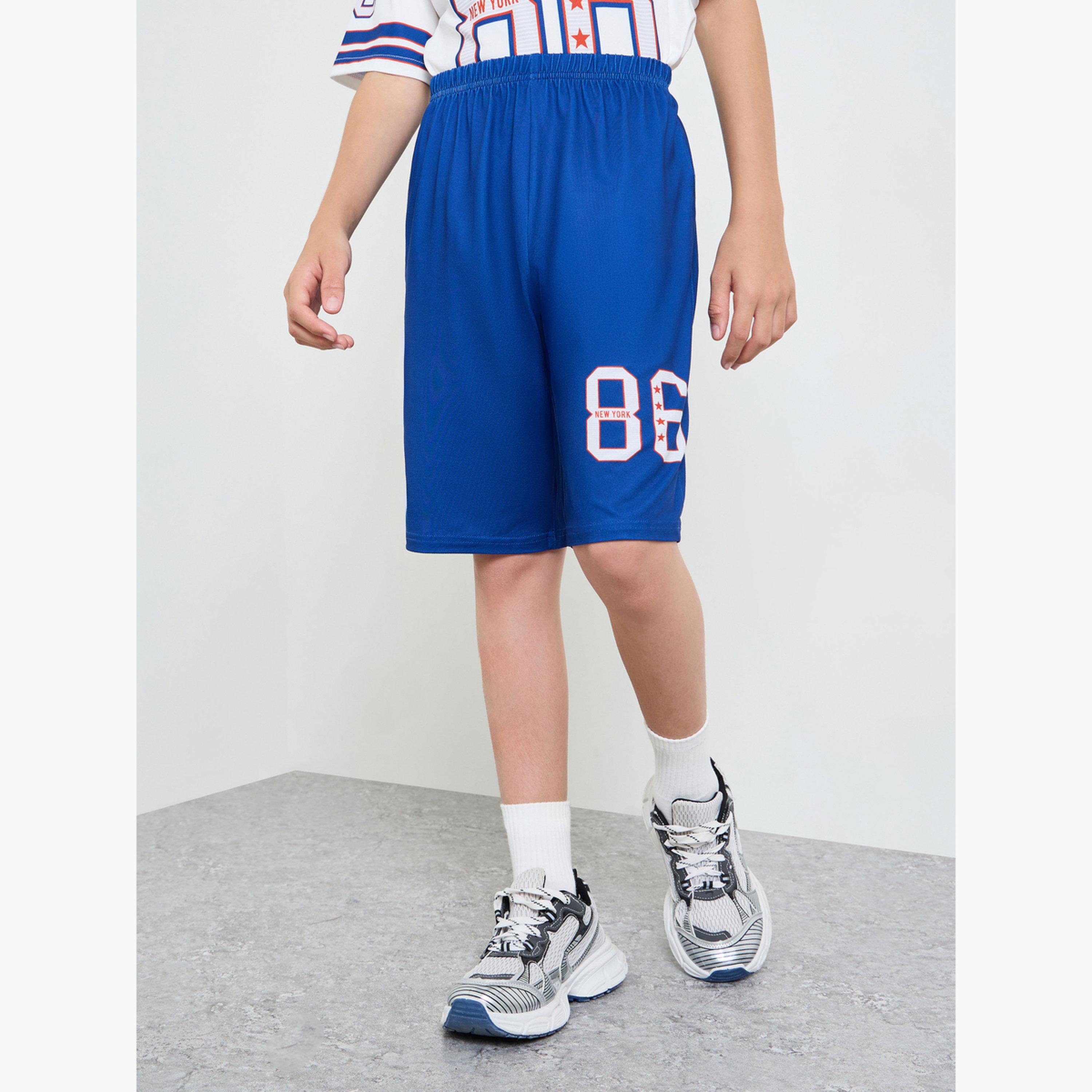 مجموعة من شورت وتيشيرت جيرسيه بطبعة جرافيك للأولاد-boys-clothing-setsandcoords-image-5