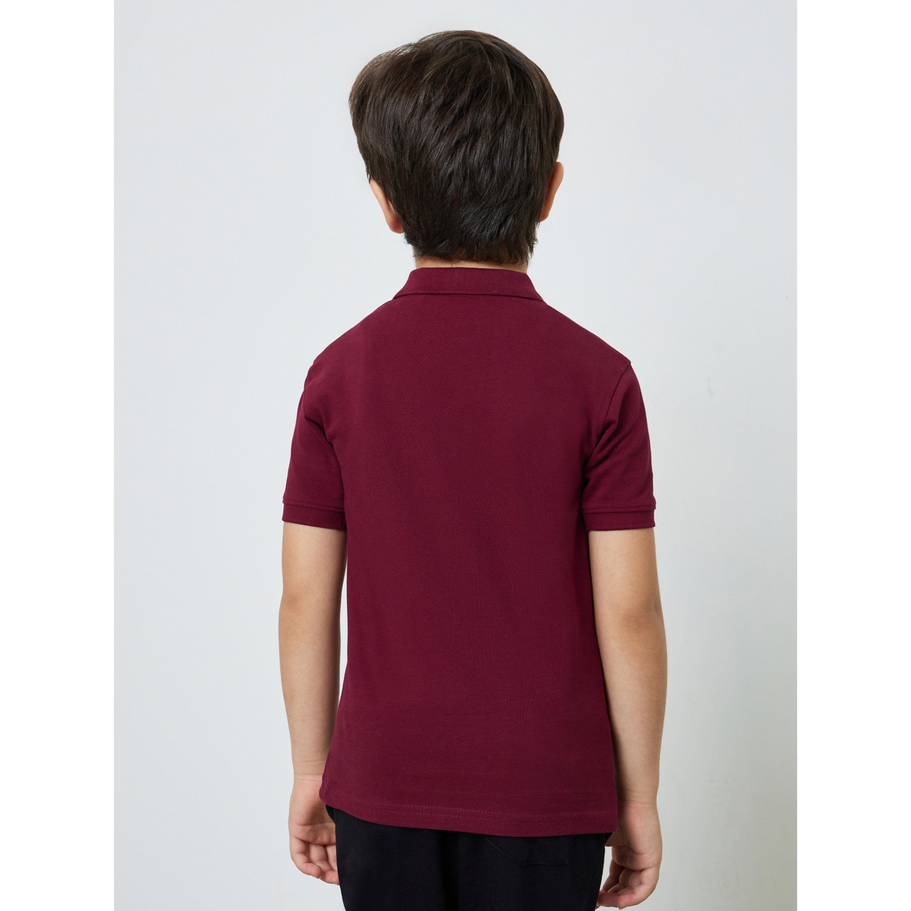 تيشيرت بولو قطن بقصة مستقيمة للأولاد-boys-clothing-tshirtsandpolos-image-3
