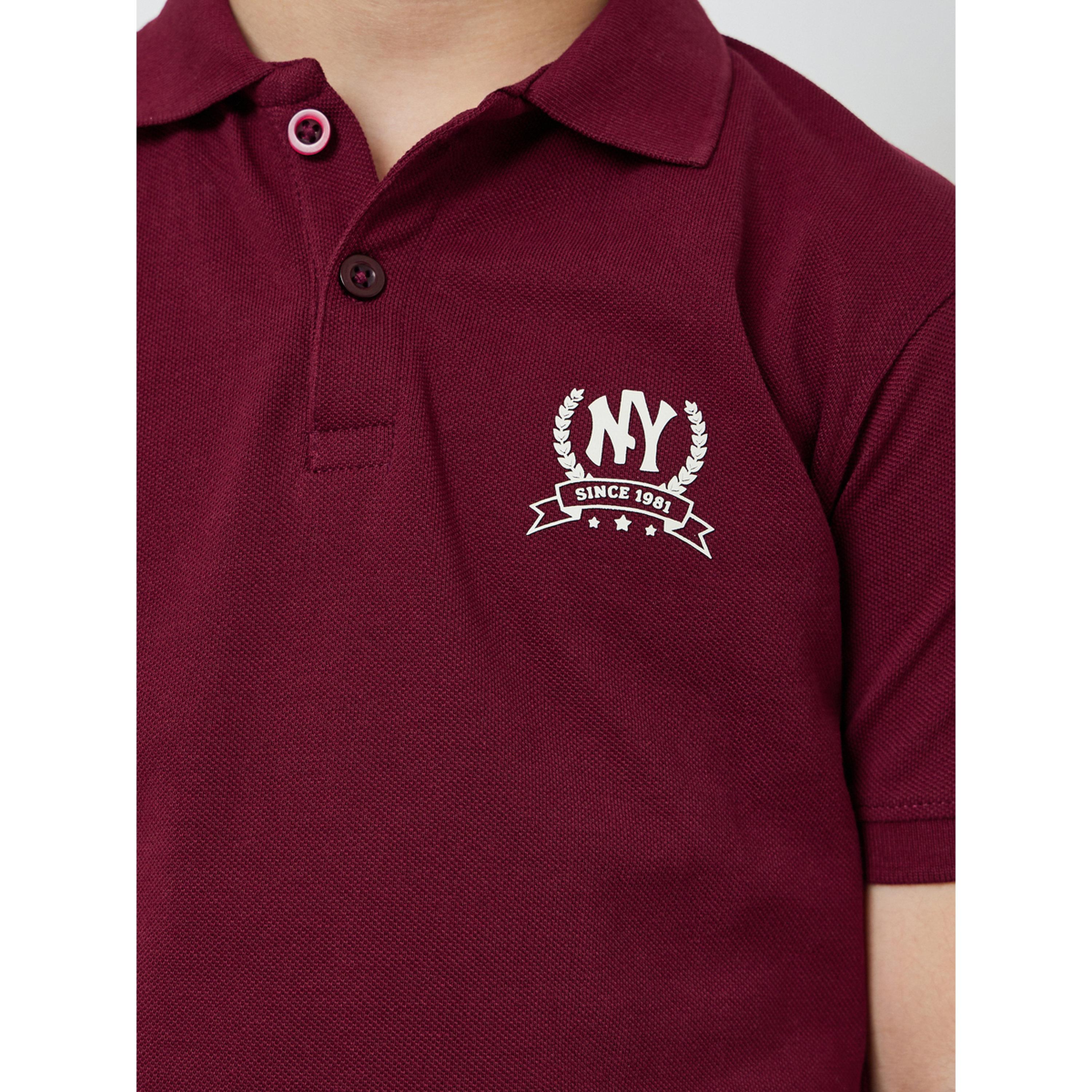 تيشيرت بولو قطن بقصة مستقيمة للأولاد-boys-clothing-tshirtsandpolos-image-4