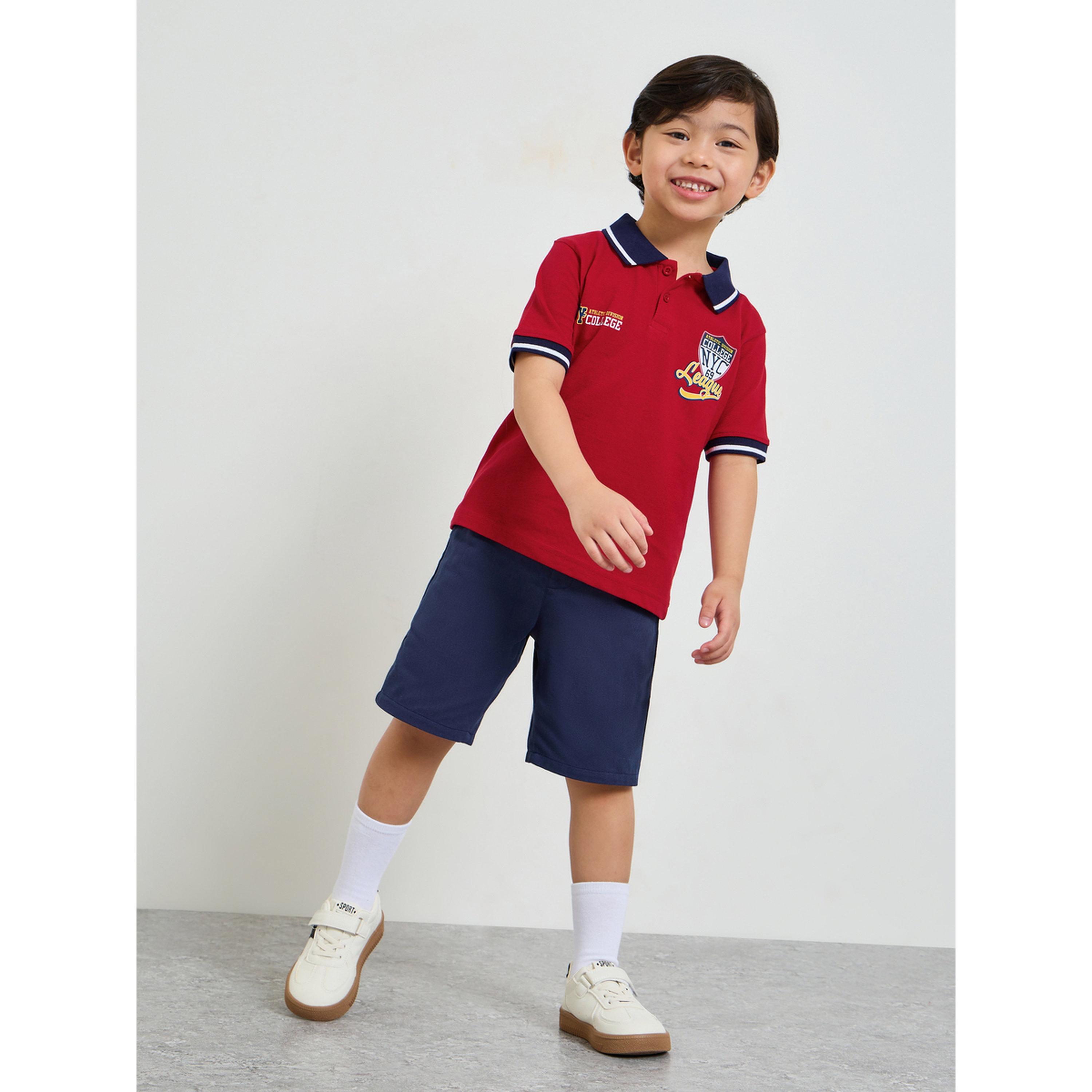 تيشيرت بولو بطبعة وياقة مُتباينة للأولاد-boys-clothing-tshirtsandpolos-image-2