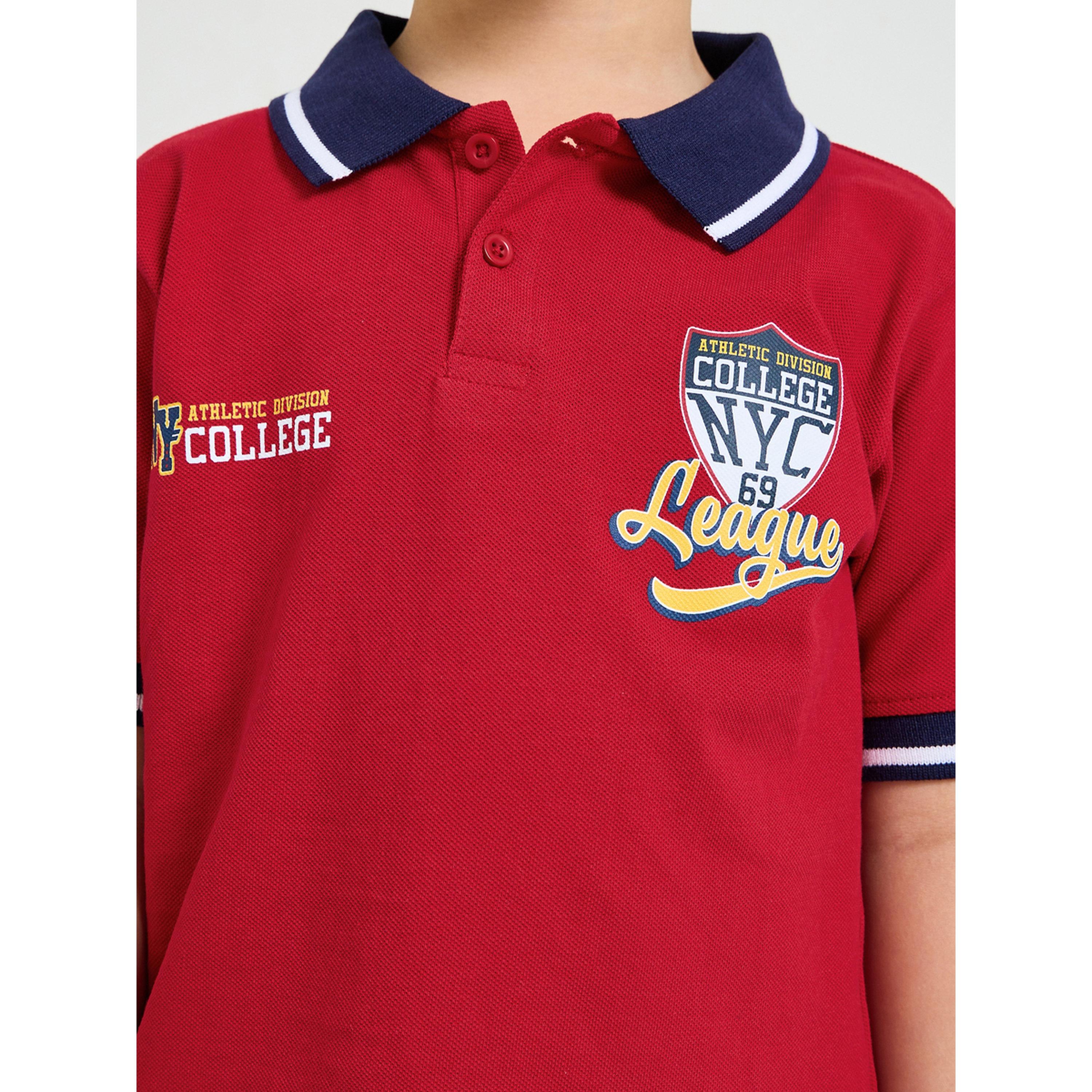 تيشيرت بولو بطبعة وياقة مُتباينة للأولاد-boys-clothing-tshirtsandpolos-image-4