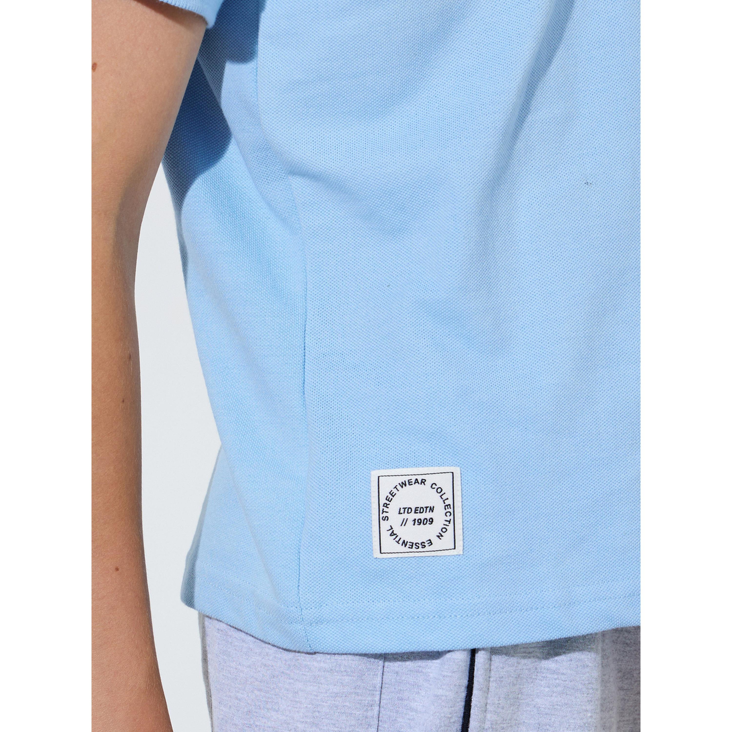تيشيرت بولو سادة بتفاصيل رقعات بقصة عادية للأولاد-boys-clothing-tshirtsandpolos-image-5