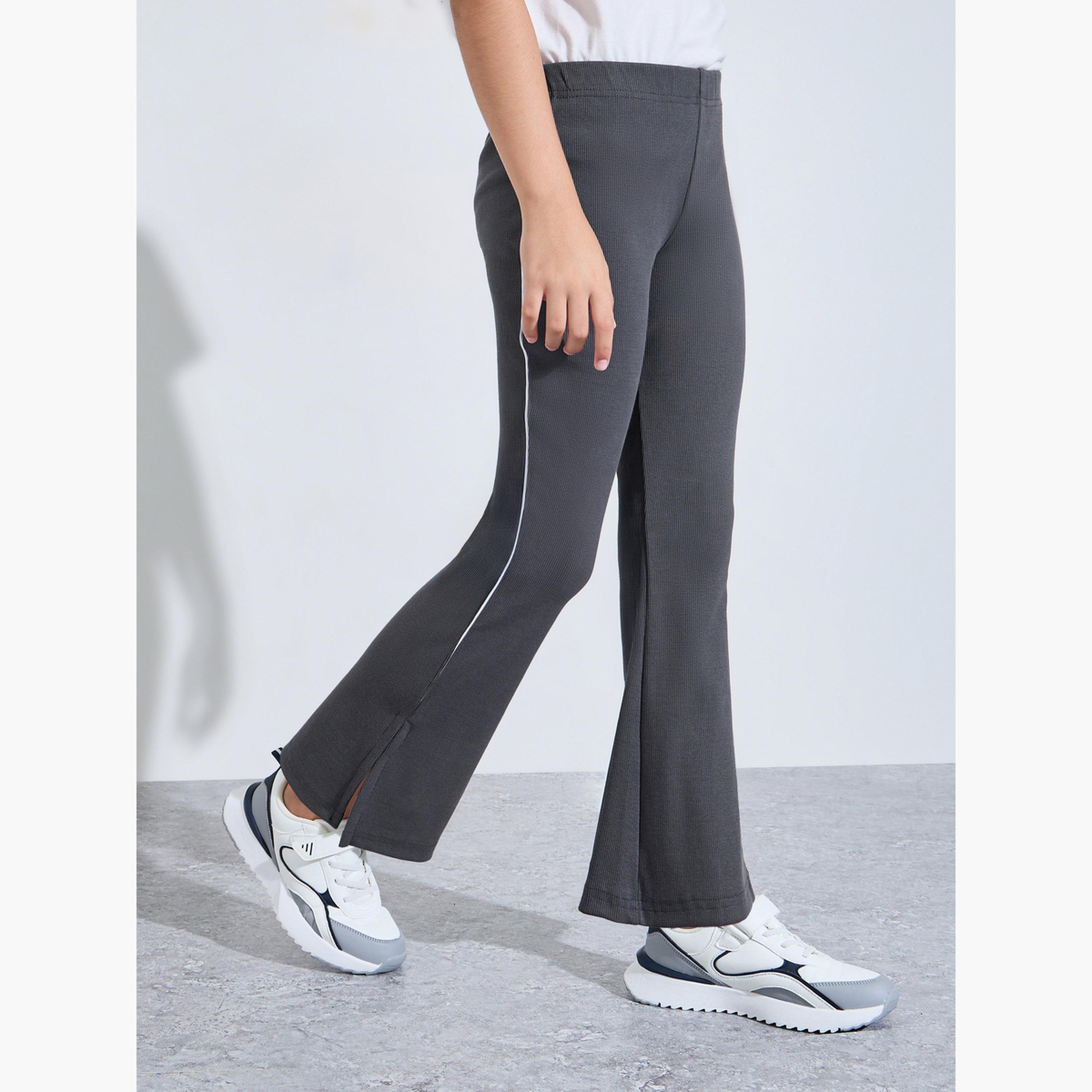 ليقنز مضلع بشق جانبي للبنات-girls-clothing-bottoms-leggings-image-1