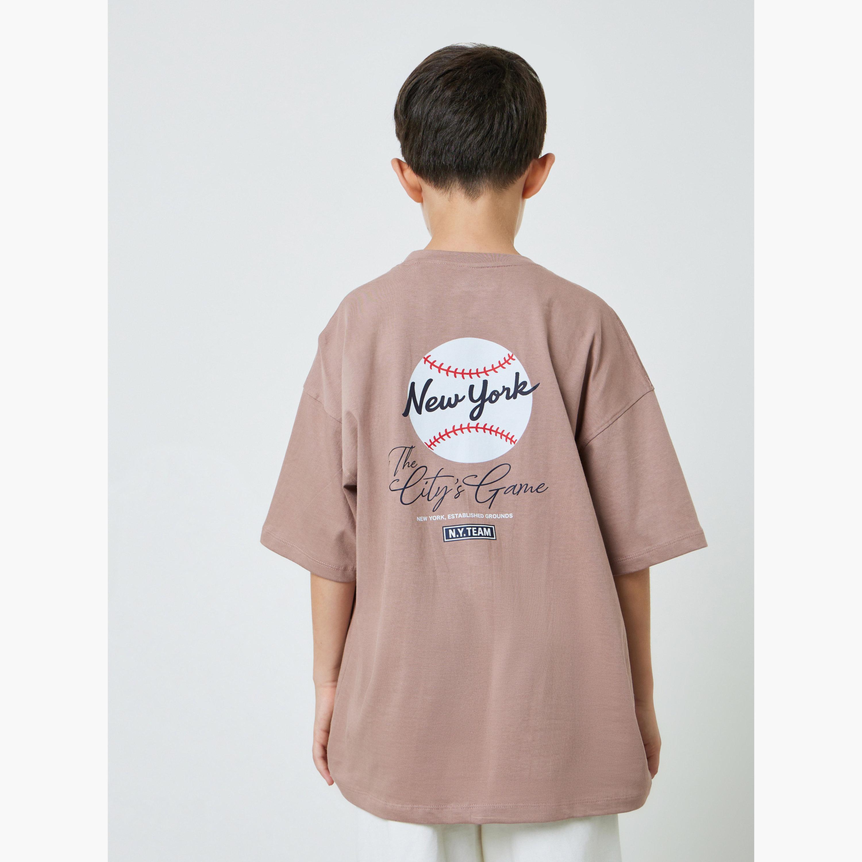 تيشيرت واسع بطبعات جرافيك للأولاد-boys-clothing-tshirtsandpolos-image-4