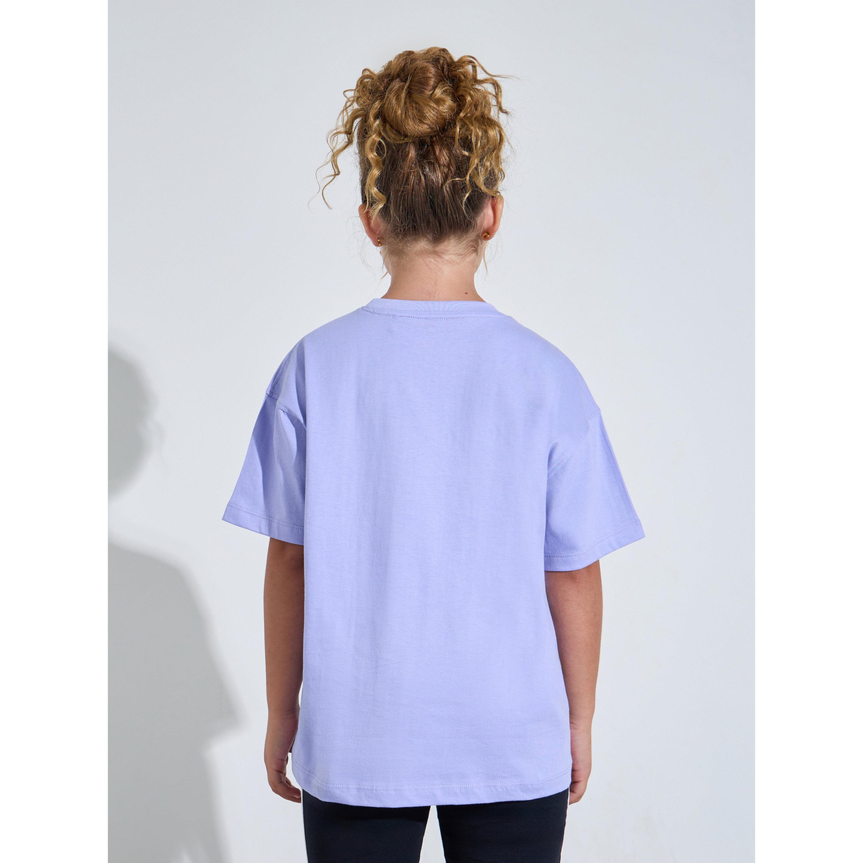 Styli Teen Girls Blue Graphic Print Oversized T-Shirt-girls-clothing-tshirts-image-4