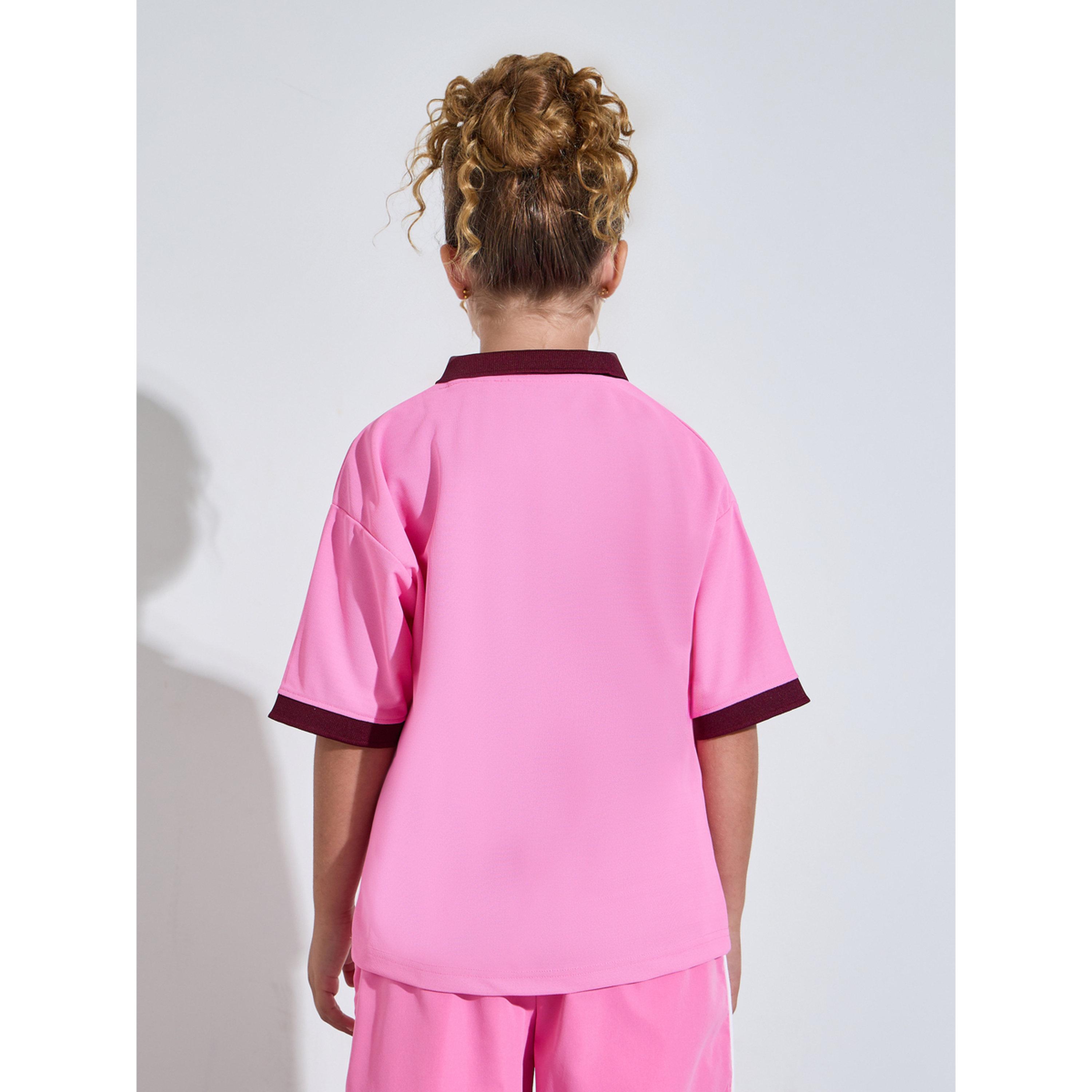 تيشيرت رياضي واسع للبنات باللون الوردي-sports-girls-clothing-tops-image-3