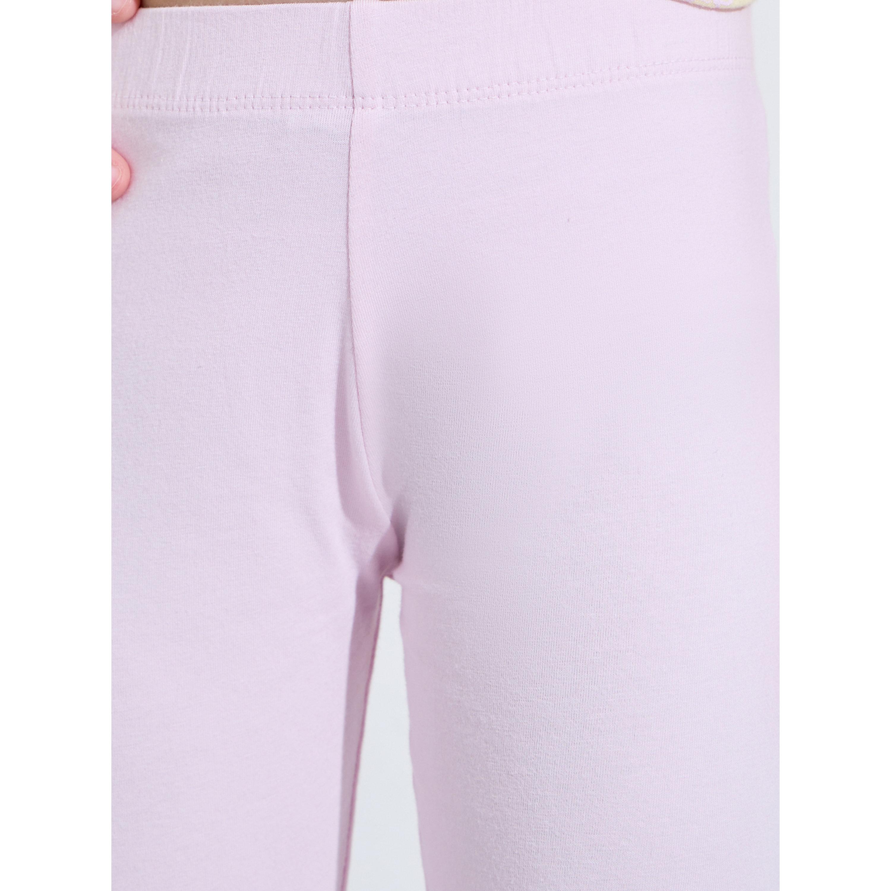 Styli Pack of 2 - Girls Multi-Color Solid Full-Length Leggings-girls-clothing-bottoms-leggings-image-4