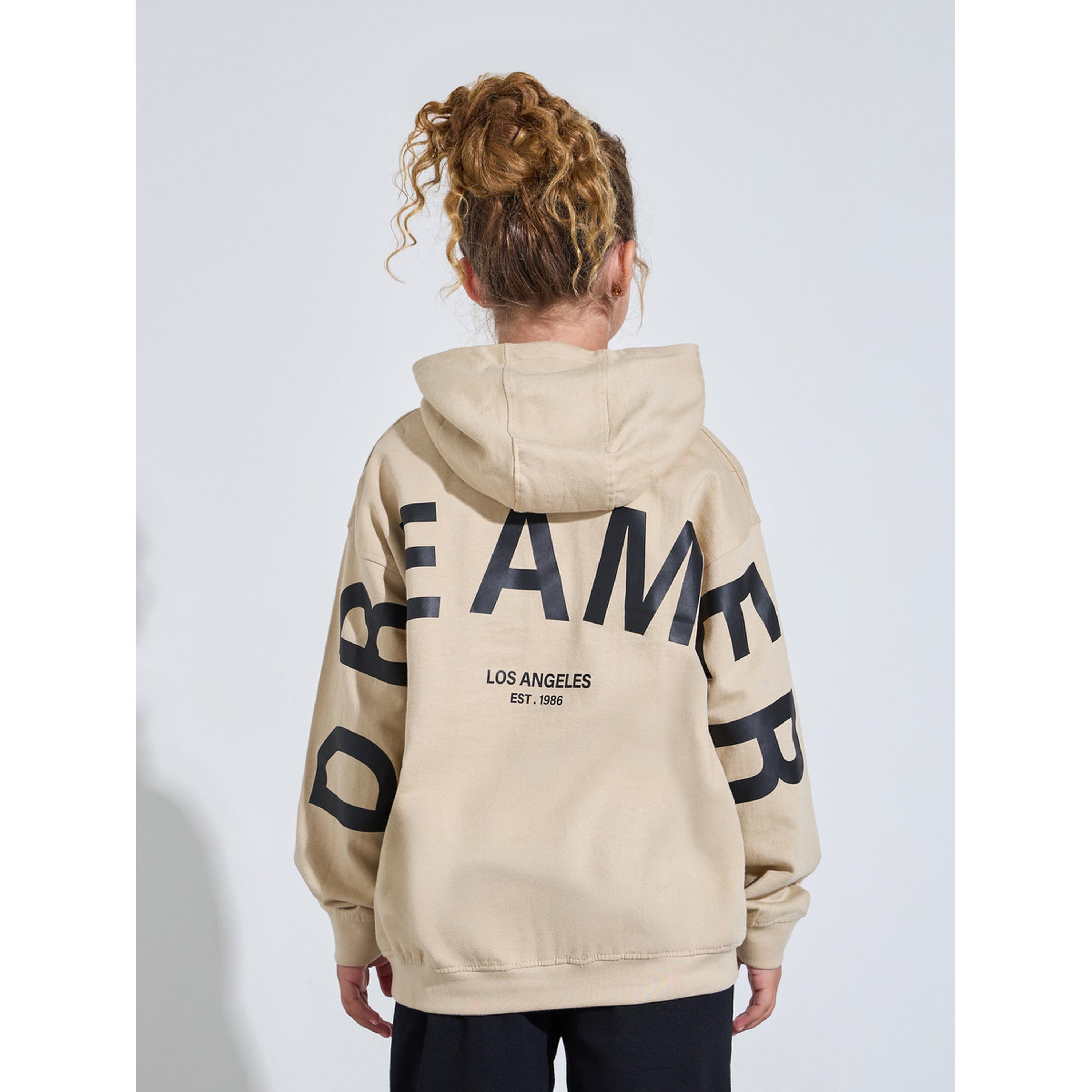 Styli Teen Girls Beige Back Print Oversized Hoodie-girls-clothing-sweatshirts-image-4