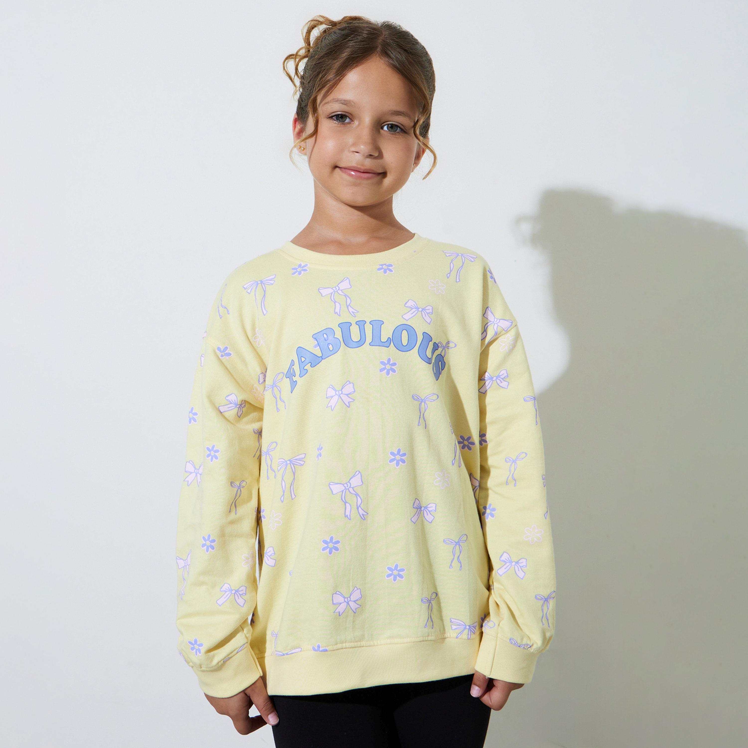 سويت شيرت واسع بطبعة كاملة للبنات-girls-clothing-sweatshirts-image-1