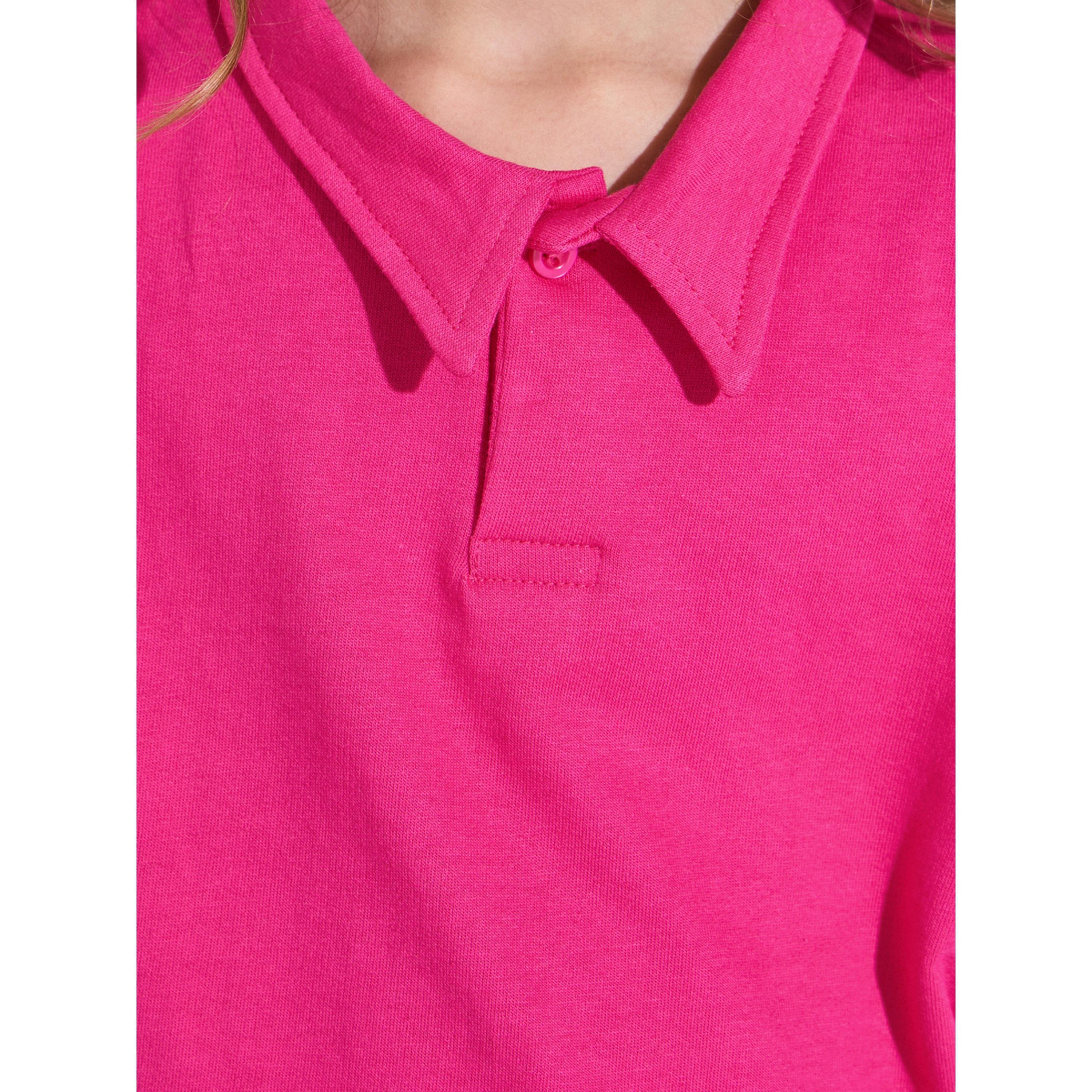 Styli Teen Girls Pink Collared Oversized Sweatshirt-girls-clothing-sweatshirts-image-4