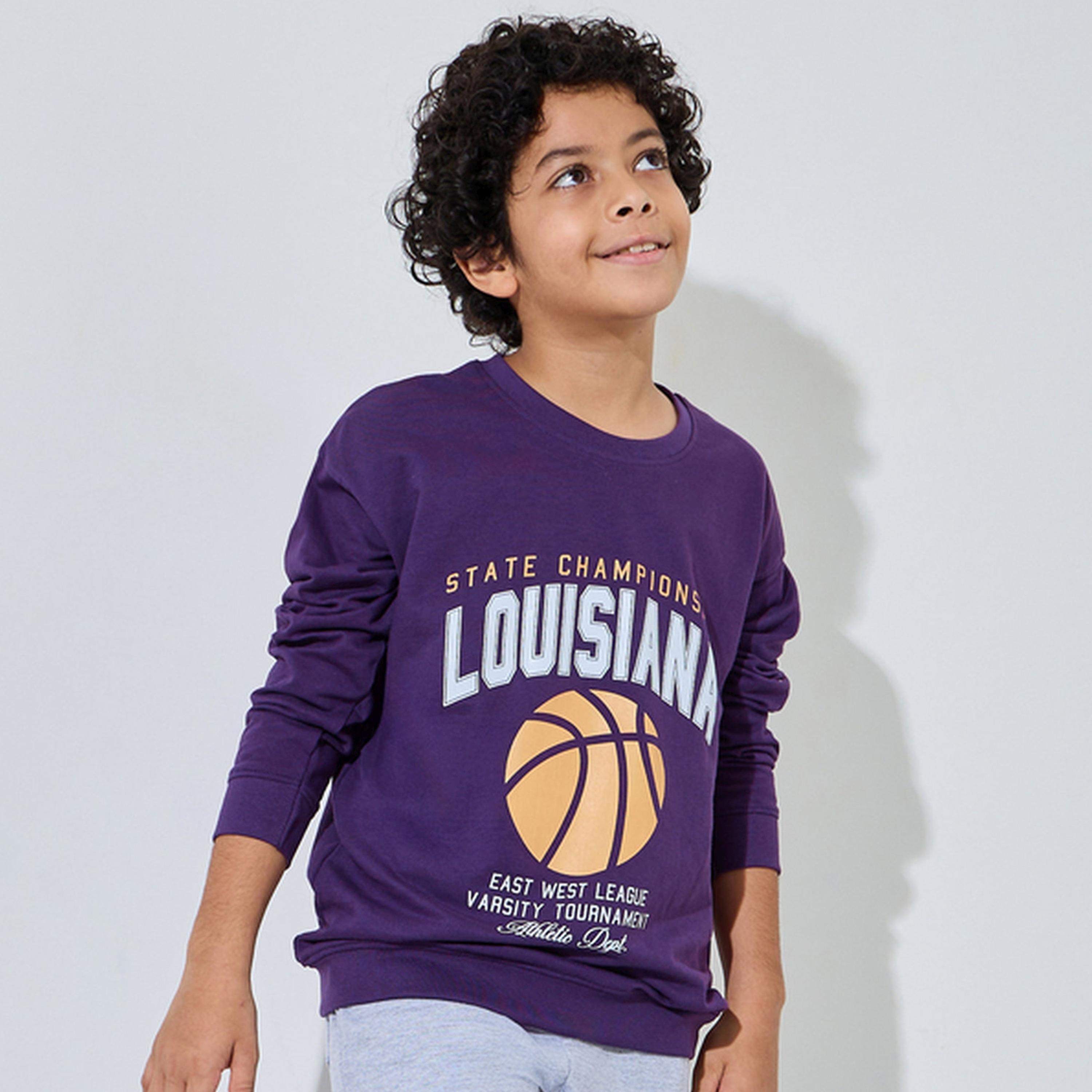 Styli Teen Boys Purple Oversized Graphic Sweatshirt-boys-clothing-sweatshirts-image-1