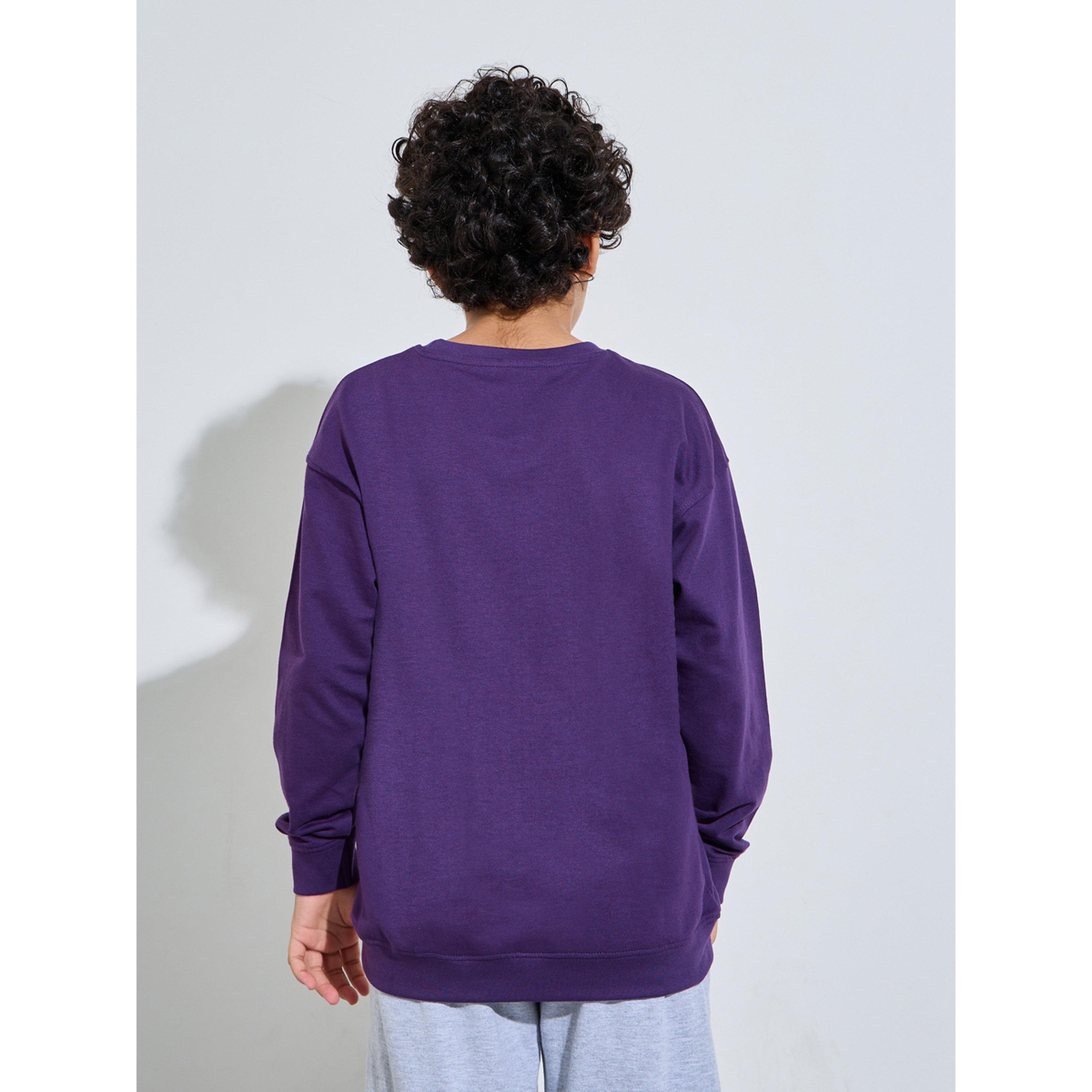 Styli Teen Boys Purple Oversized Graphic Sweatshirt-boys-clothing-sweatshirts-image-4