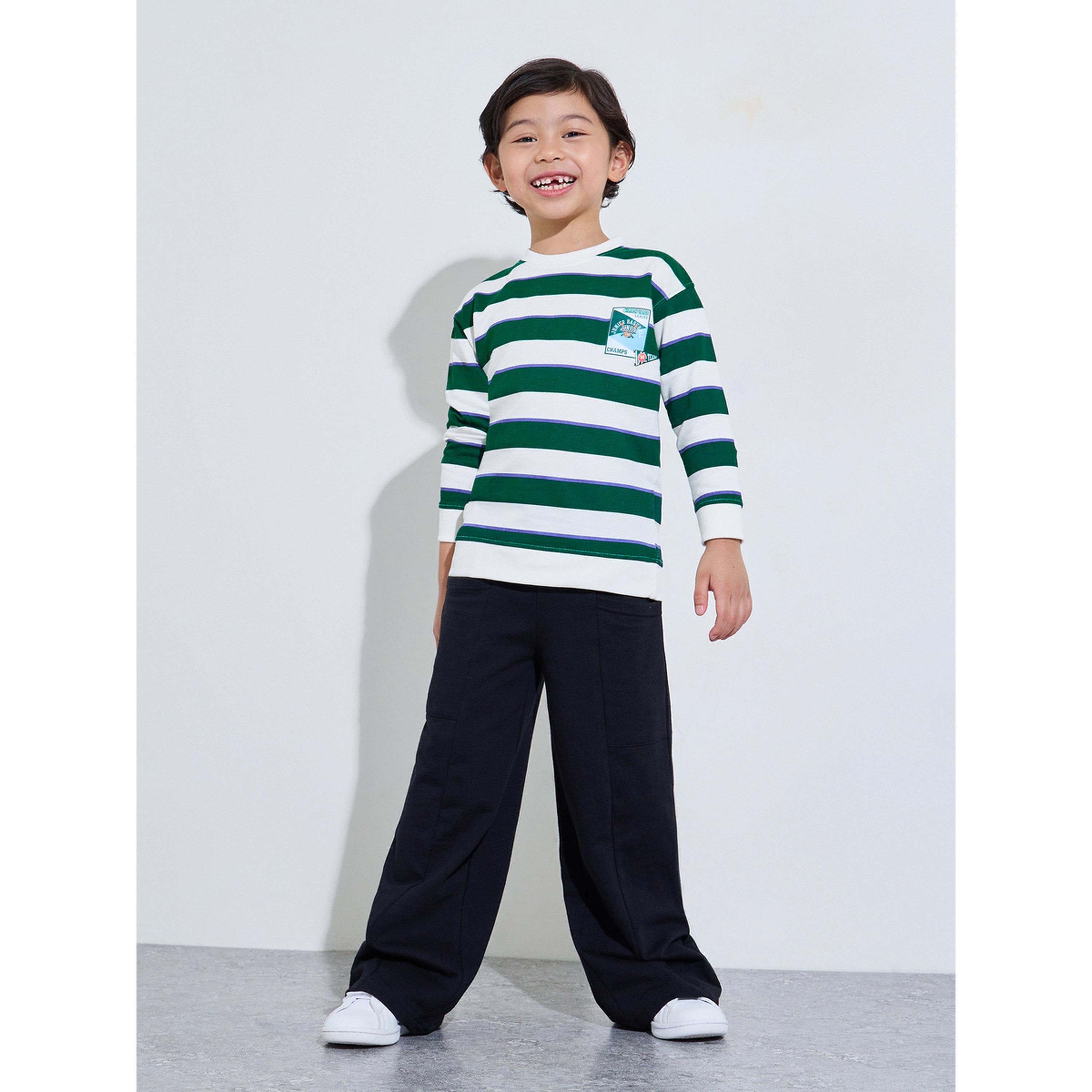 سويت شيرت واسع ومخطط وطبعة جرافيك للأولاد-boys-clothing-sweatshirts-image-2