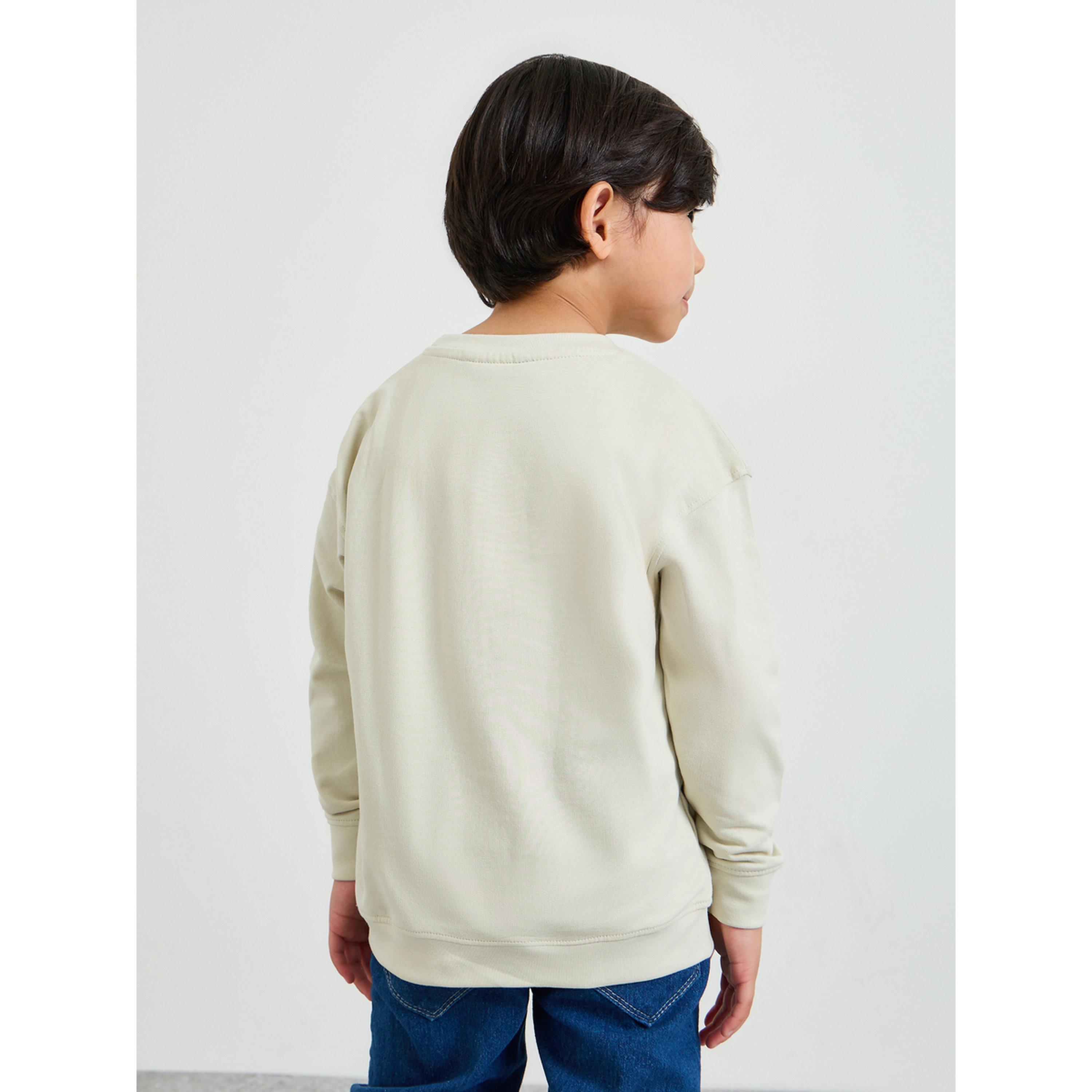 Styli Boys Beige Graphic Print Oversized Sweatshirt-boys-clothing-sweatshirts-image-3