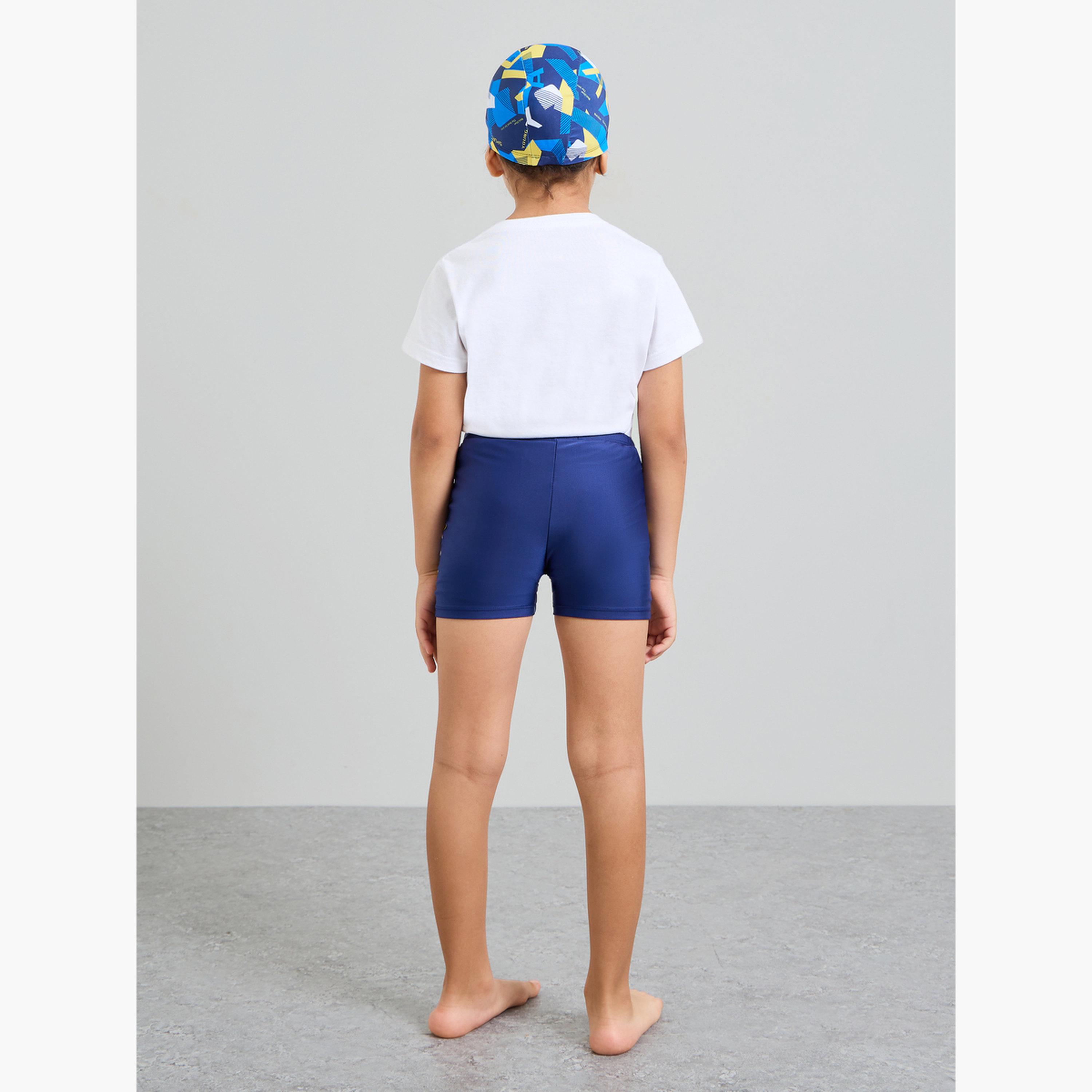 Styli Boys Side Pannel Print Swim Shorts with Cap-boys-clothing-swimwear-image-6