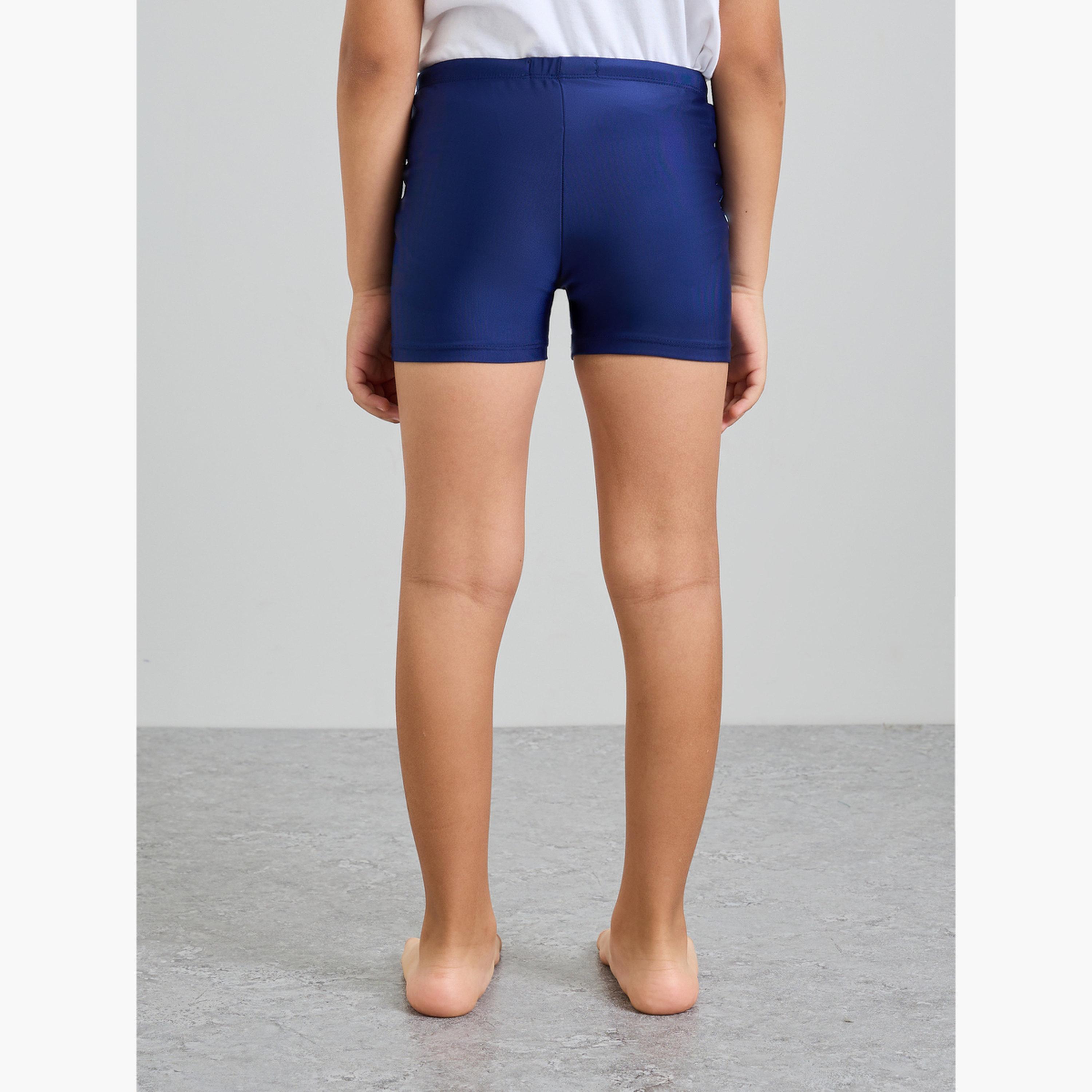 شورت سباحة مطبوع بشريط جانبي للأولاد مع كاب-boys-clothing-swimwear-image-5