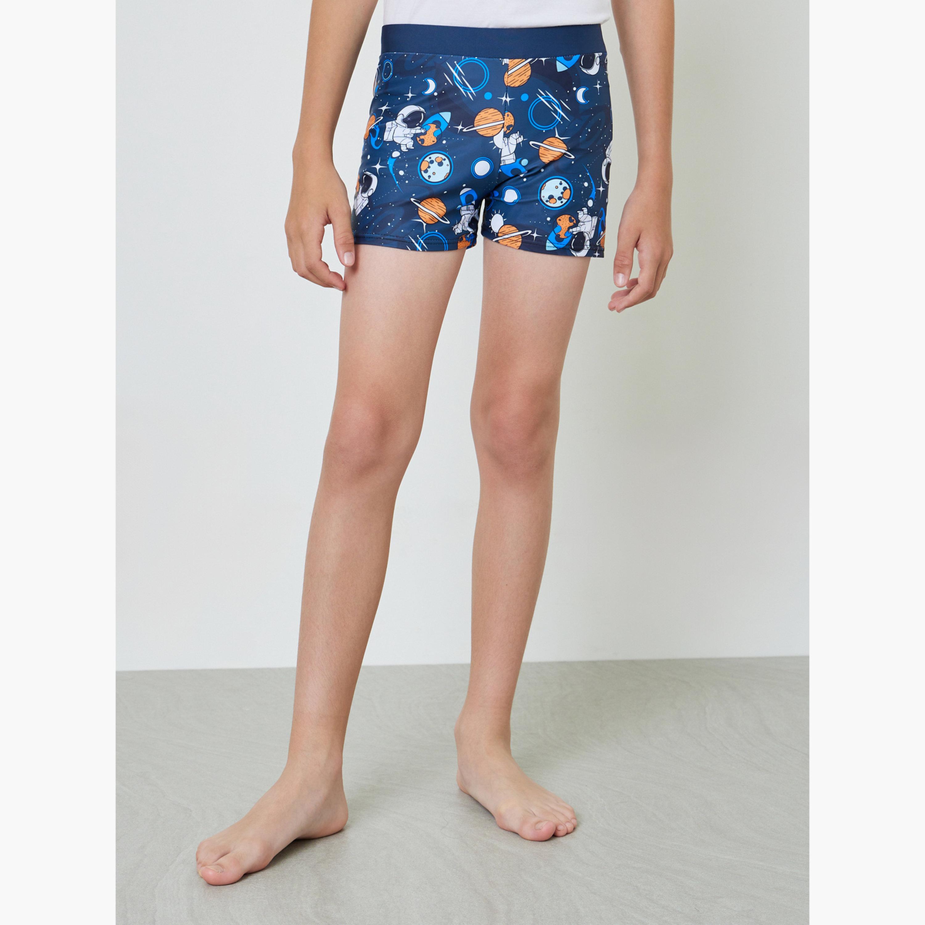 Styli Teen Boys Space Explorer Swim Shorts-boys-clothing-swimwear-image-1
