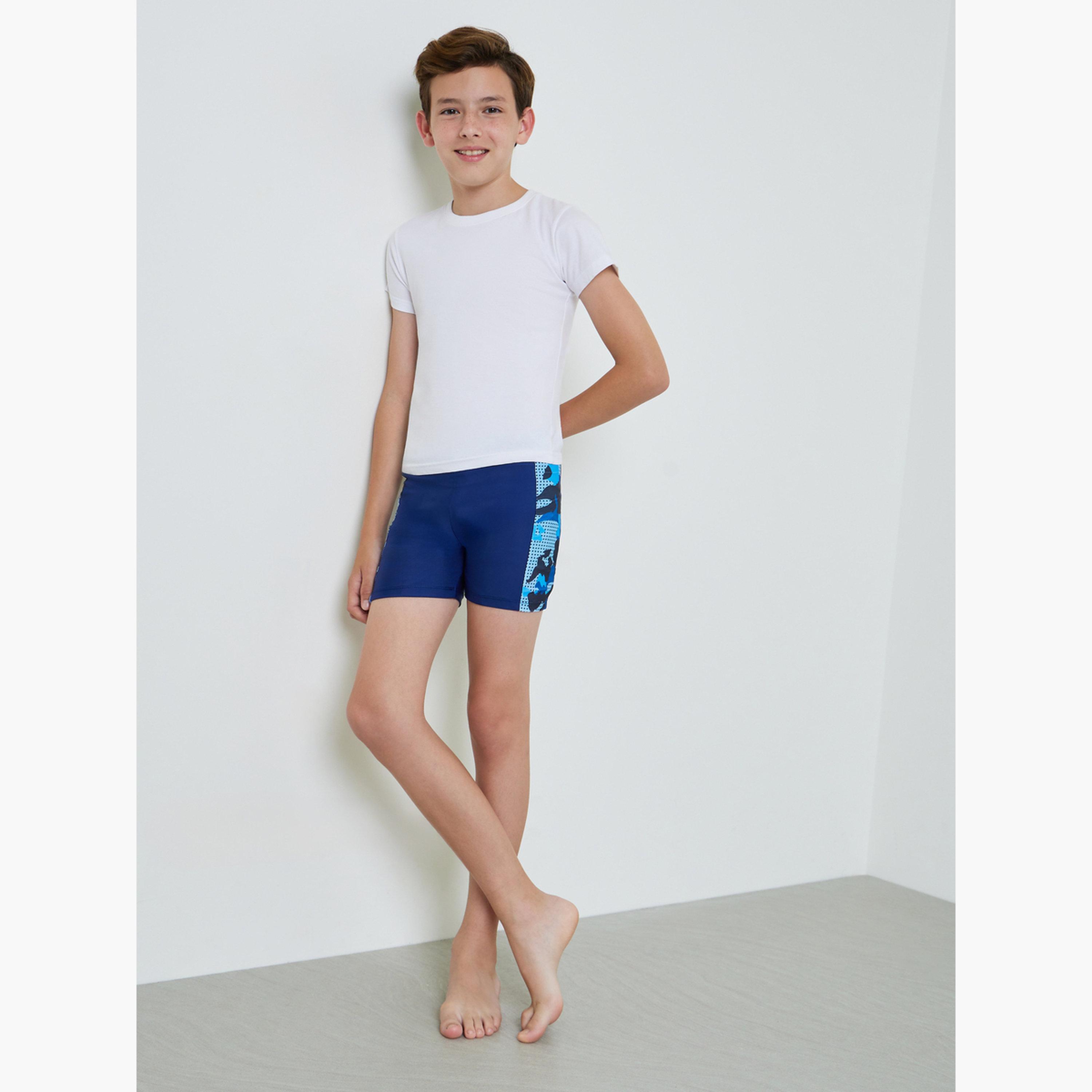Styli Teens Swim Shorts with Side Panel Print-boys-clothing-swimwear-image-2