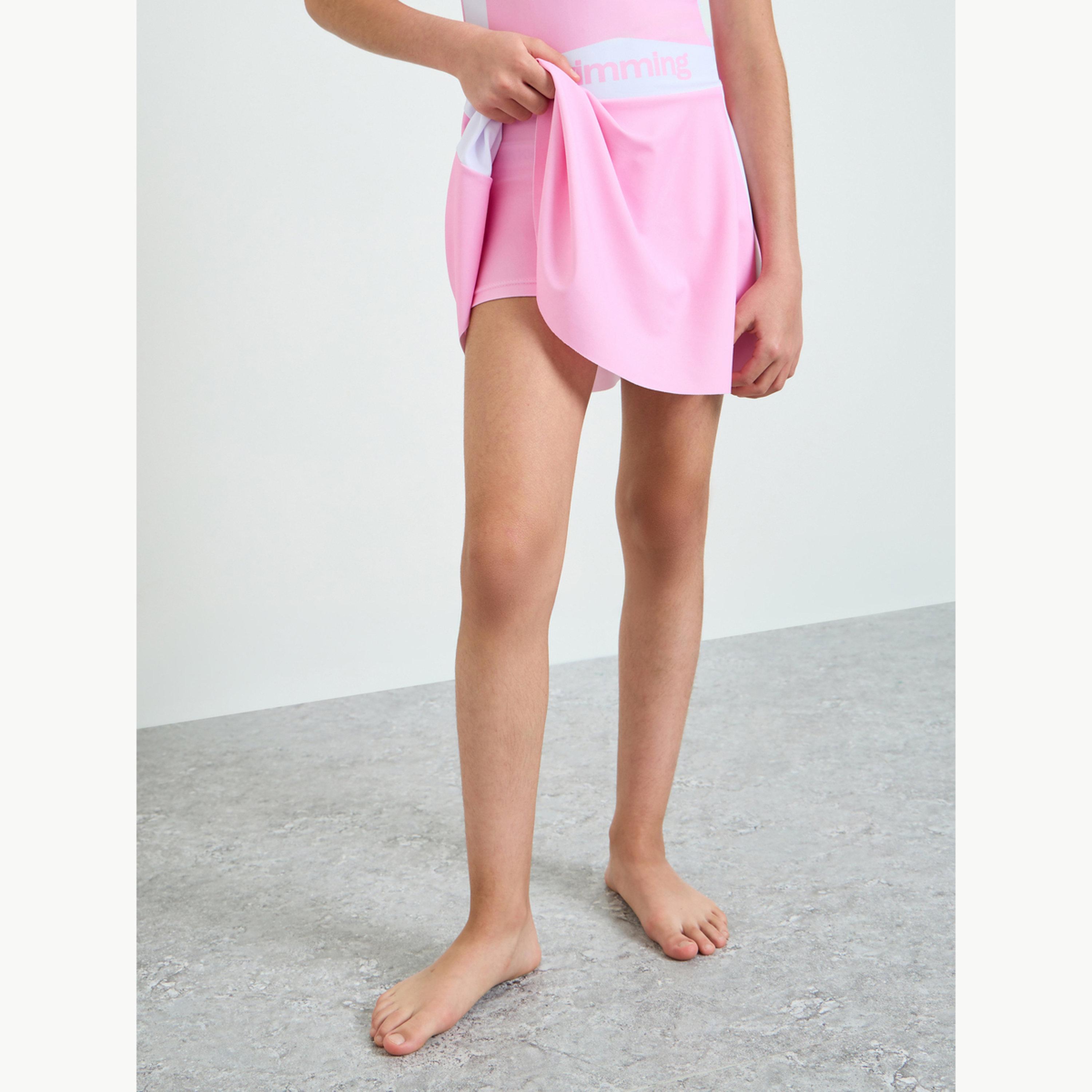 ملابس سباحة بطبعات وسحاب ربعي للمراهقات-girls-clothing-swimwear-image-4