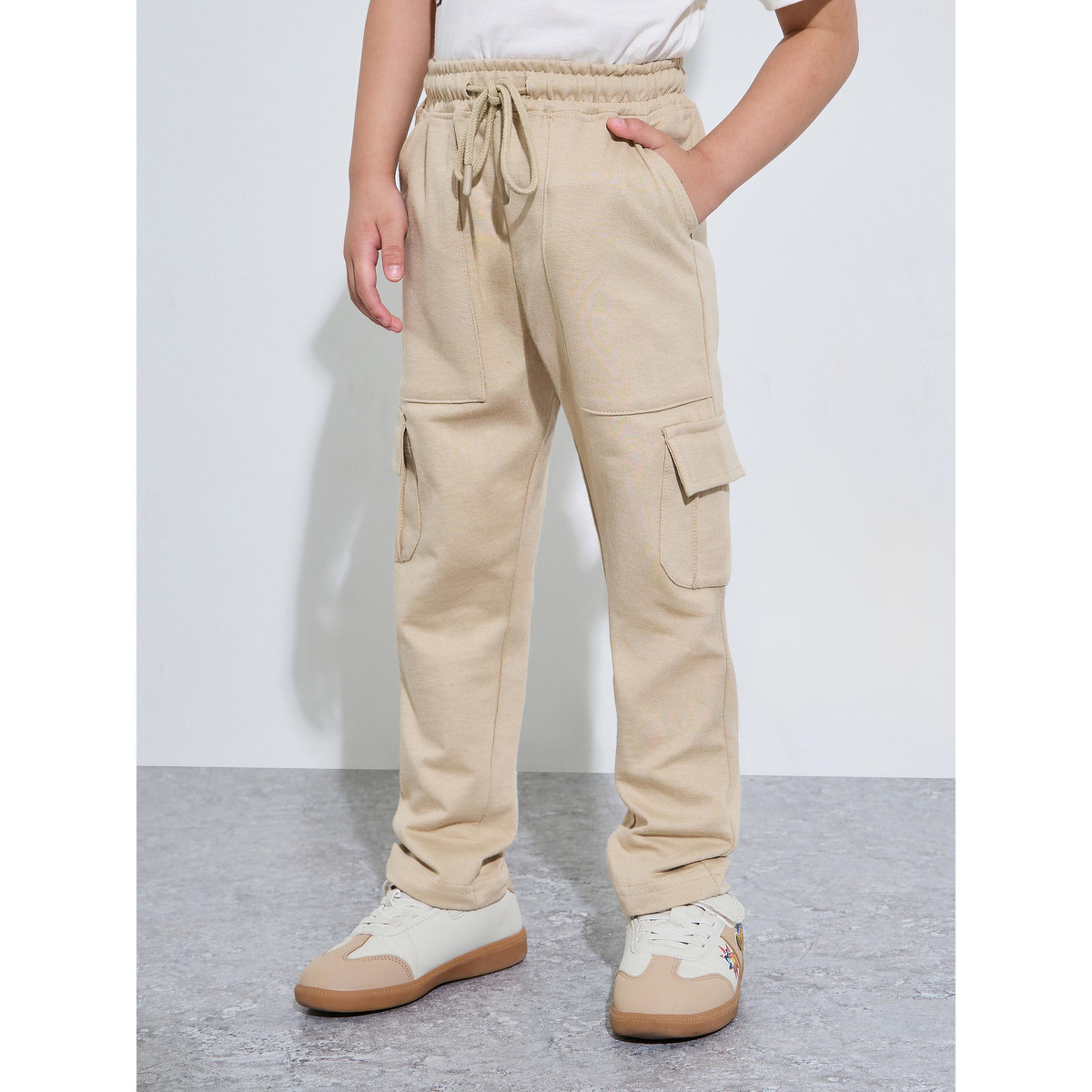 جوغر كارجو قطن برباط خصر للأولاد-boys-clothing-bottoms-joggersandtrackpants-image-1