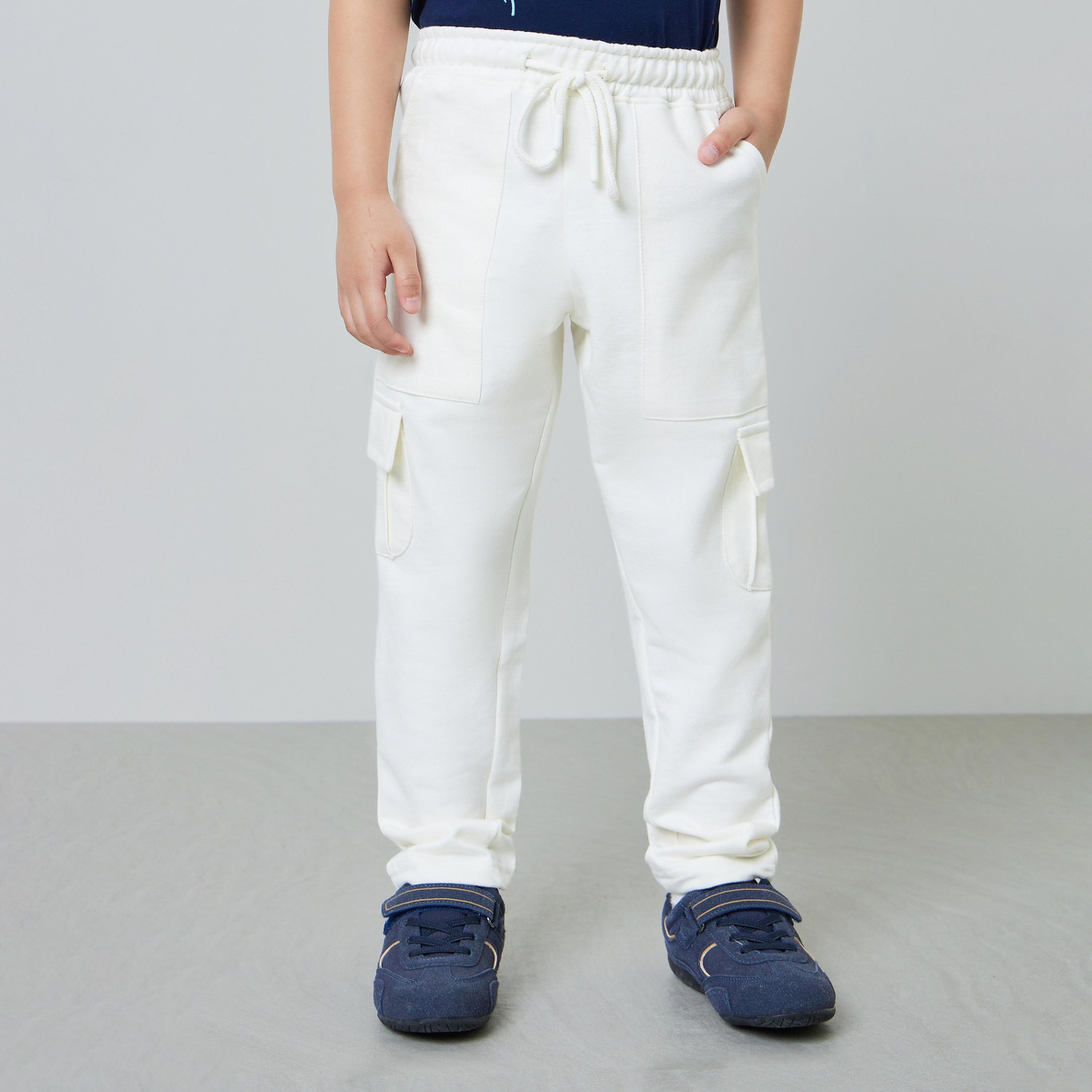 جوغر كارغو قطن برباط محيط الخصر للأولاد-boys-clothing-bottoms-joggersandtrackpants-image-1