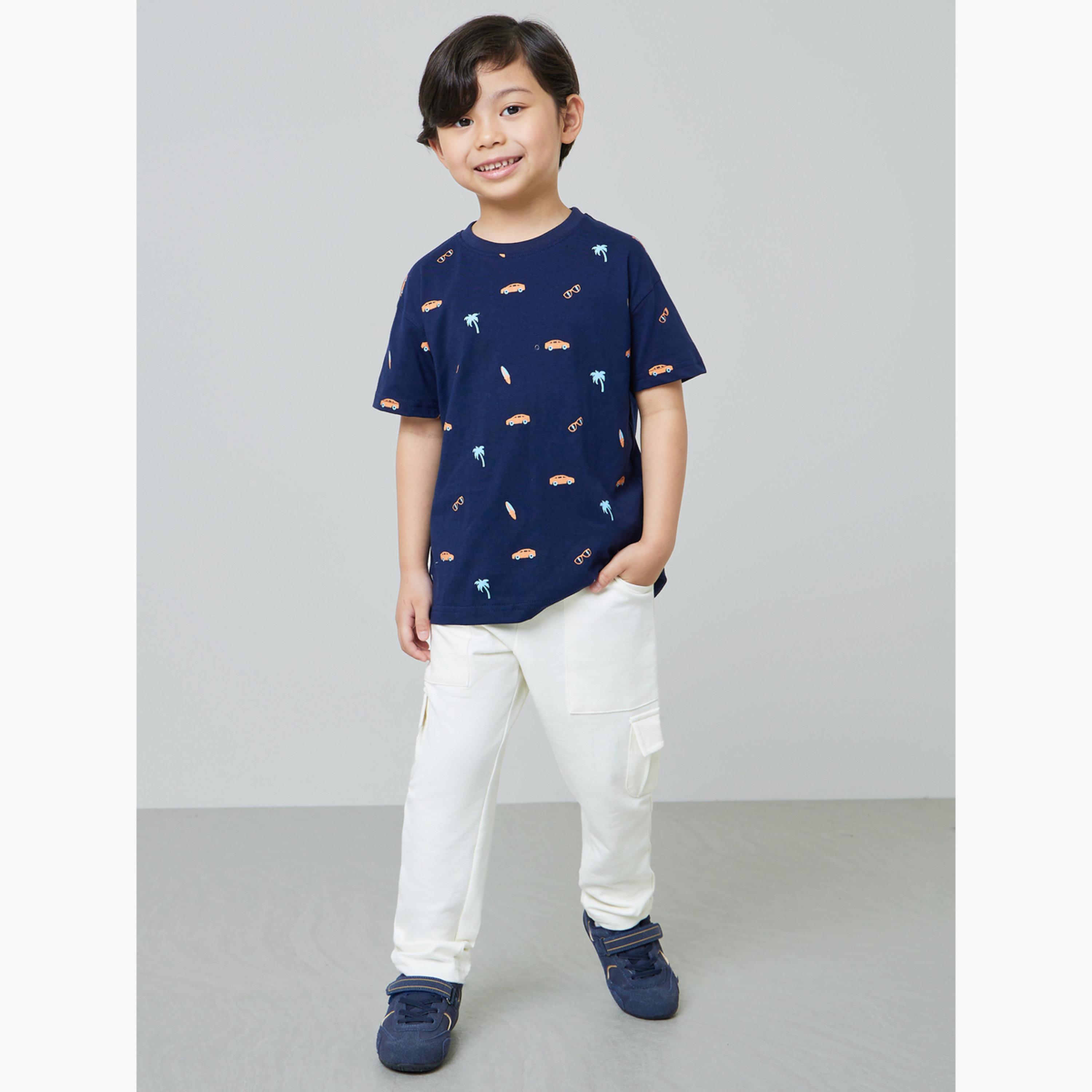 جوغر كارغو قطن برباط محيط الخصر للأولاد-boys-clothing-bottoms-joggersandtrackpants-image-2