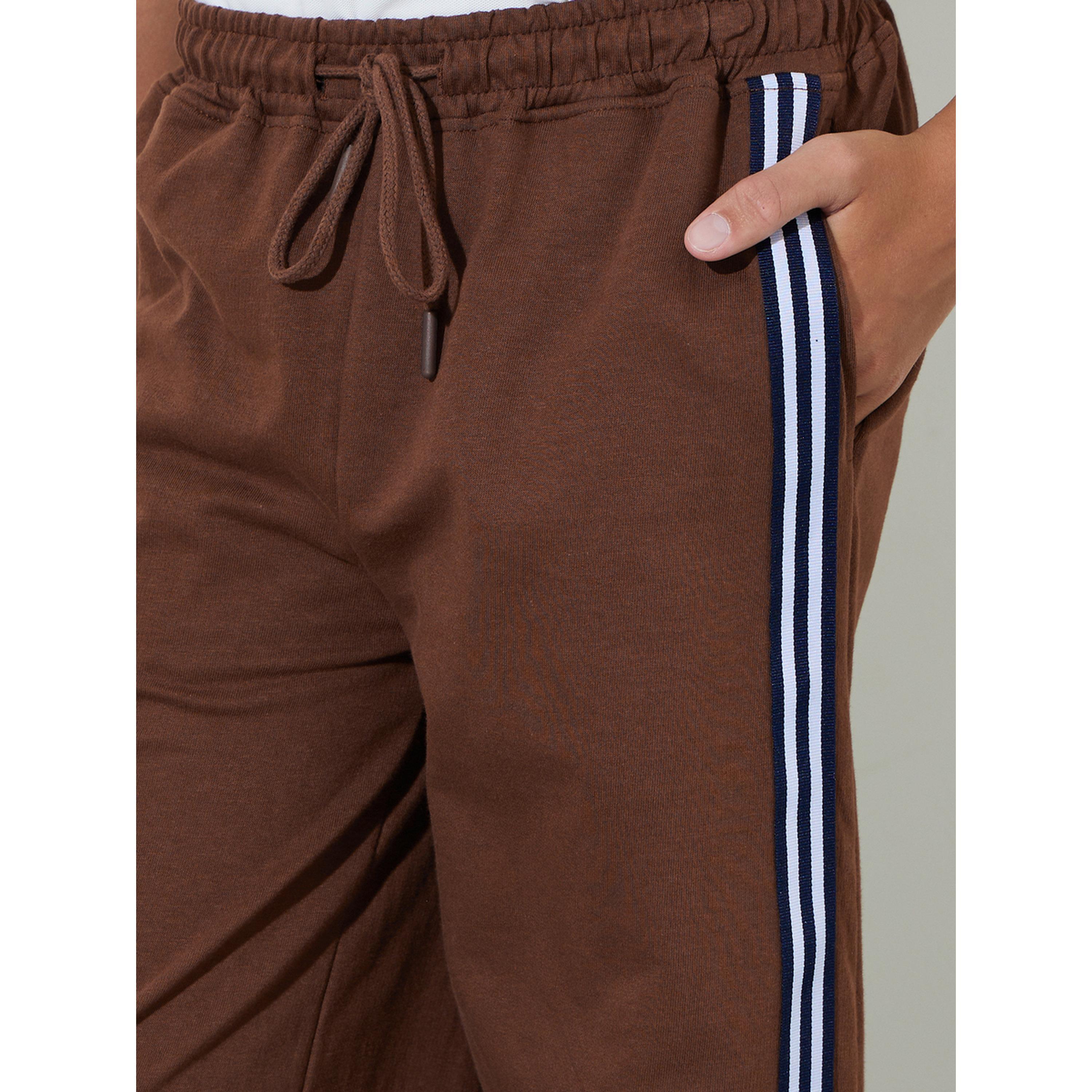 بنطال جوغر بأشرطة جانبية وتفاصيل جيوب للأولاد الكبار-boys-clothing-bottoms-joggersandtrackpants-image-3