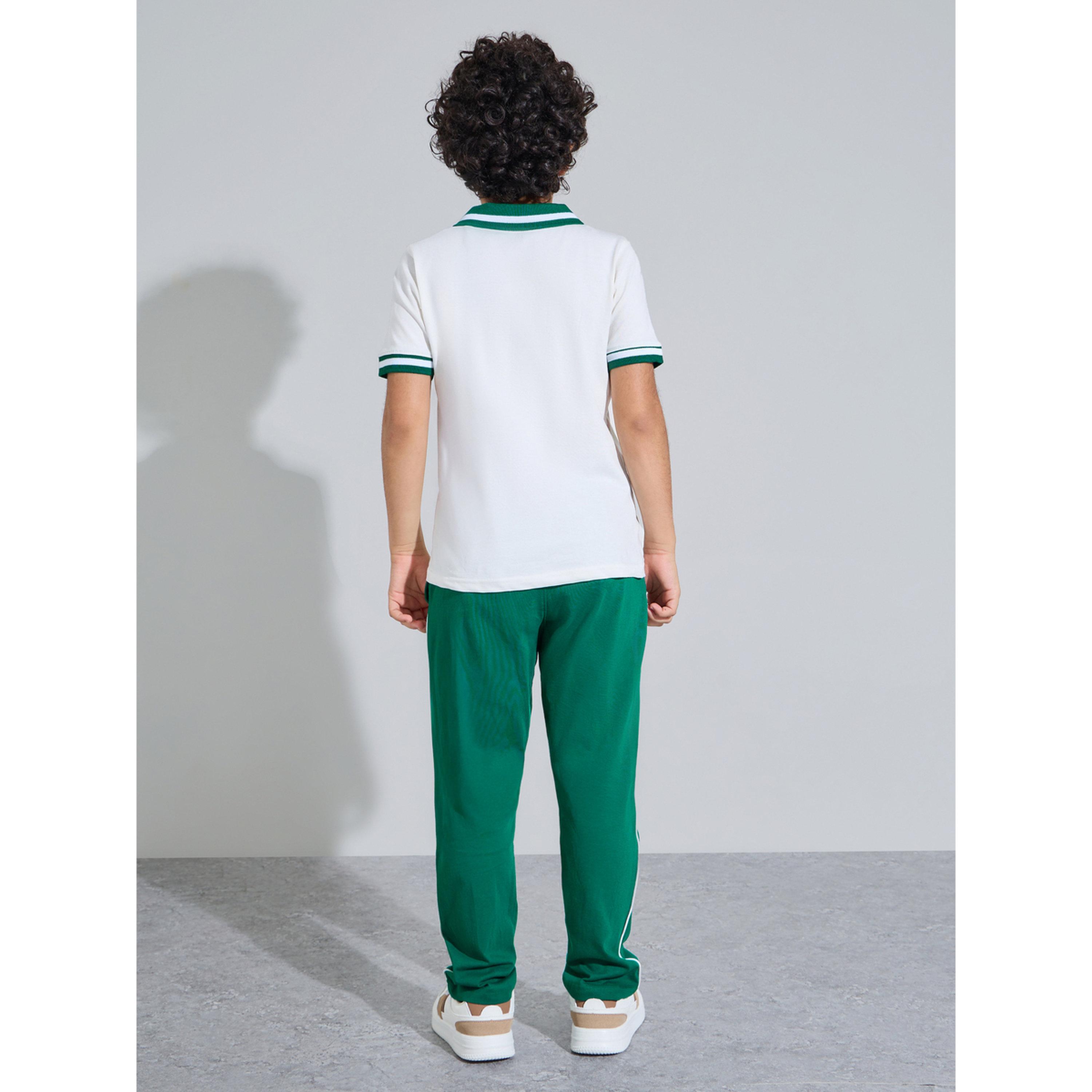 Styli Teen Boys KSA National Day Print Polo T-Shirt and Joggers Set-boys-clothing-setsandcoords-image-3