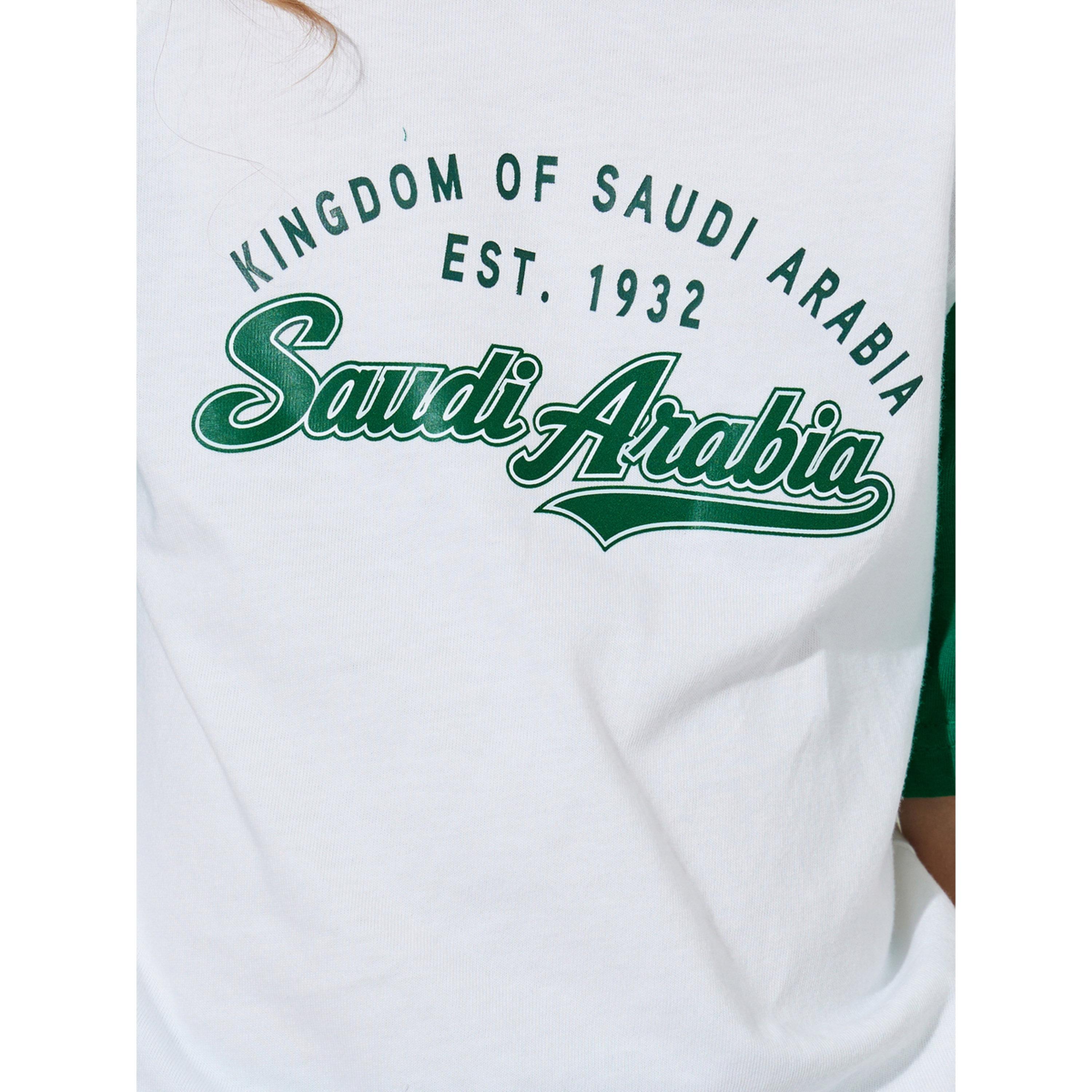 مجموعة من بنطال جوغر وتيشيرت بطبعة اليوم الوطني السعودي للبنات-girls-clothing-setsandcoords-image-6