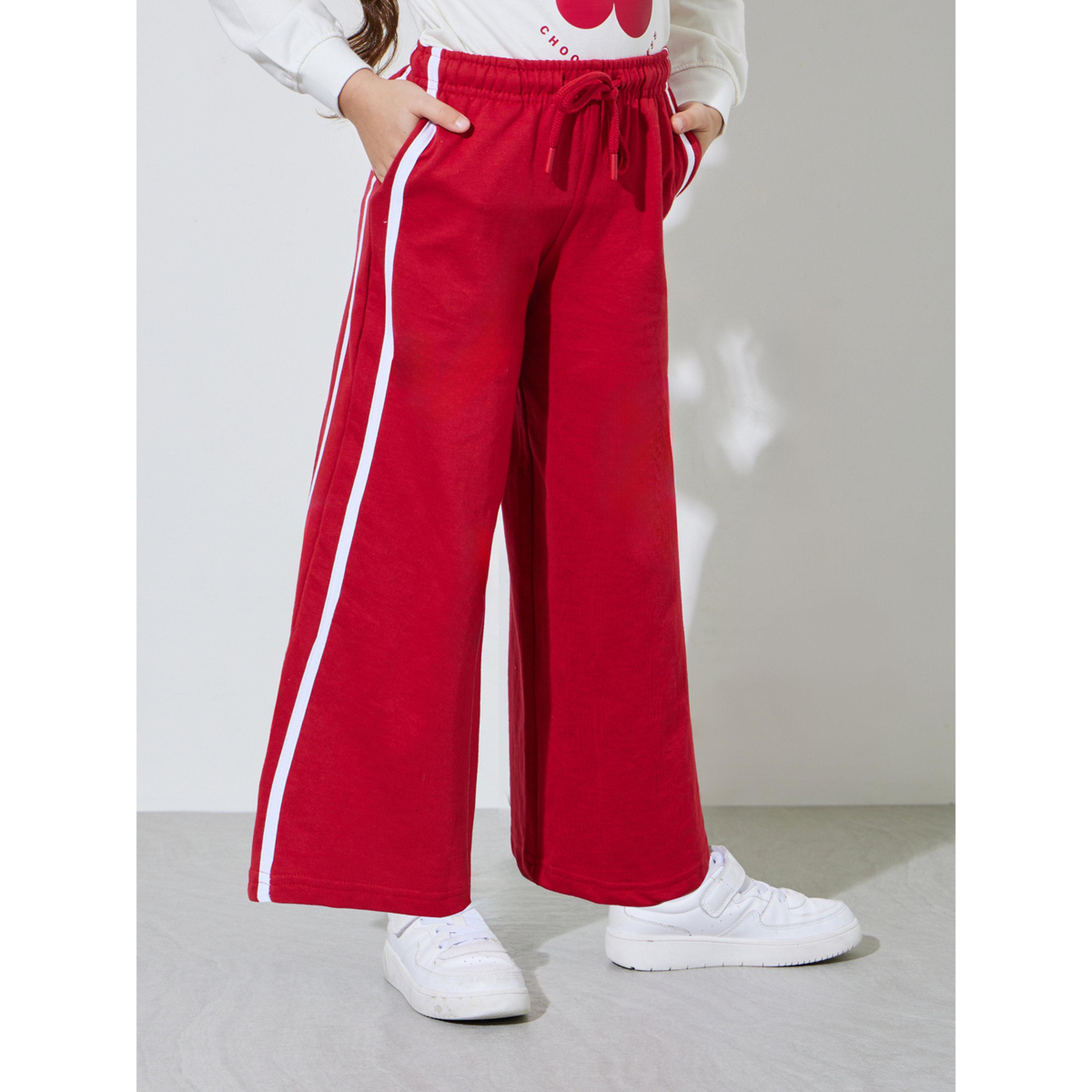 مجموعة من بنطال جوغر بأشرطة جانبية وسويت شيرت بطبعة جرافيك للبنات-girls-clothing-setsandcoords-image-4