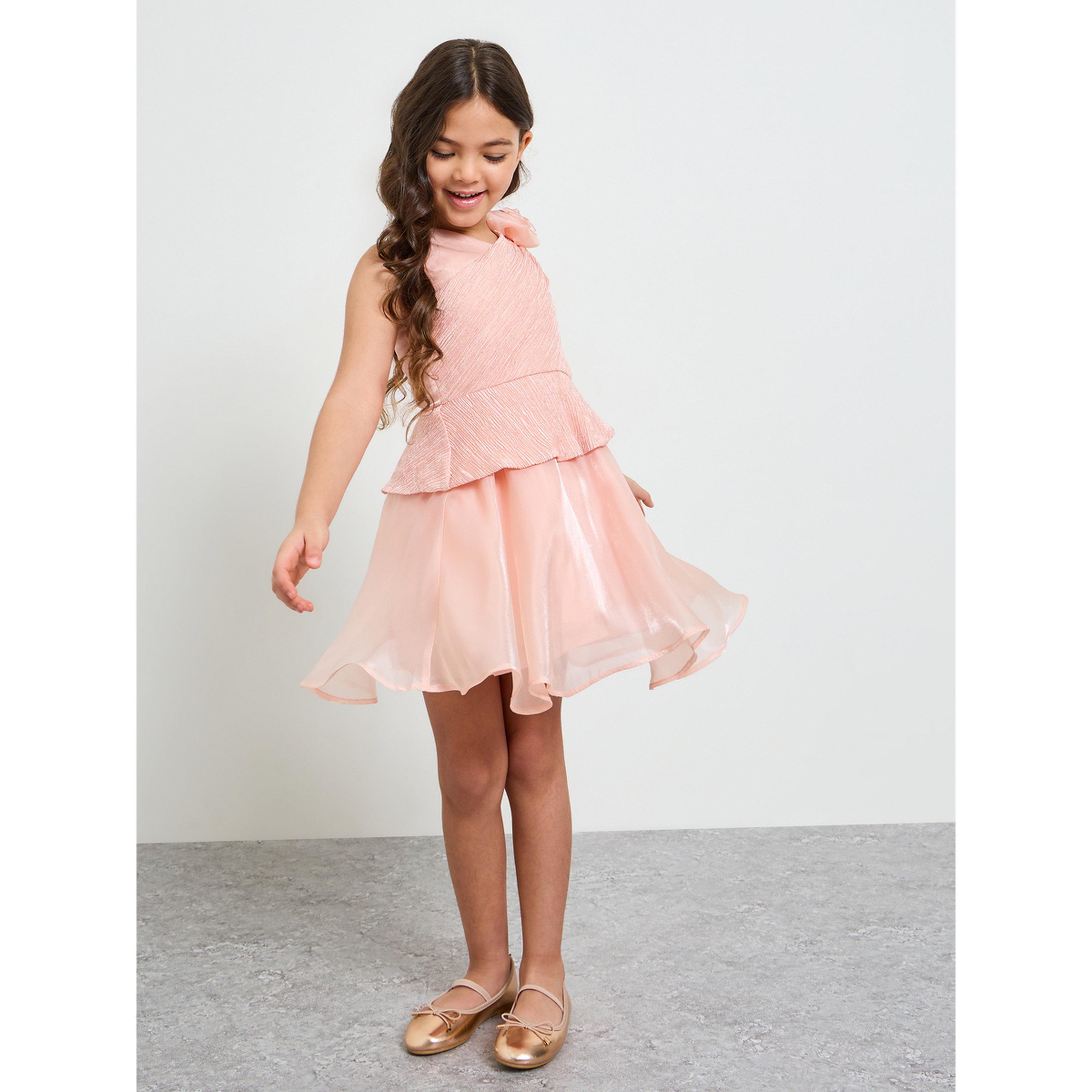 Take Two Girls Dark Pink A-Line Knee-Length Dress-girls-clothing-dressesandjumpsuits-image-2