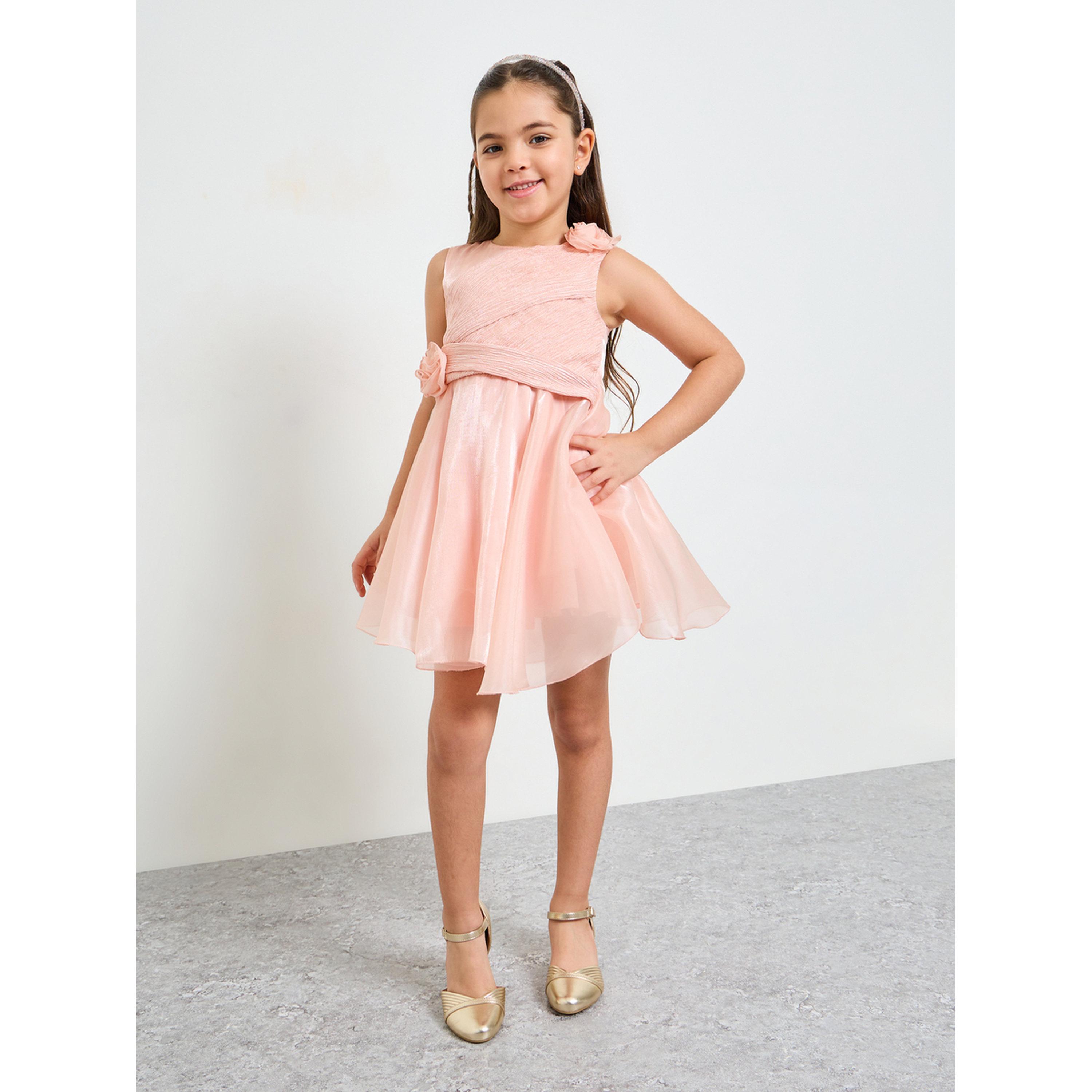 فستان بحافة واسعة بطول الركبة-girls-clothing-dressesandjumpsuits-image-2