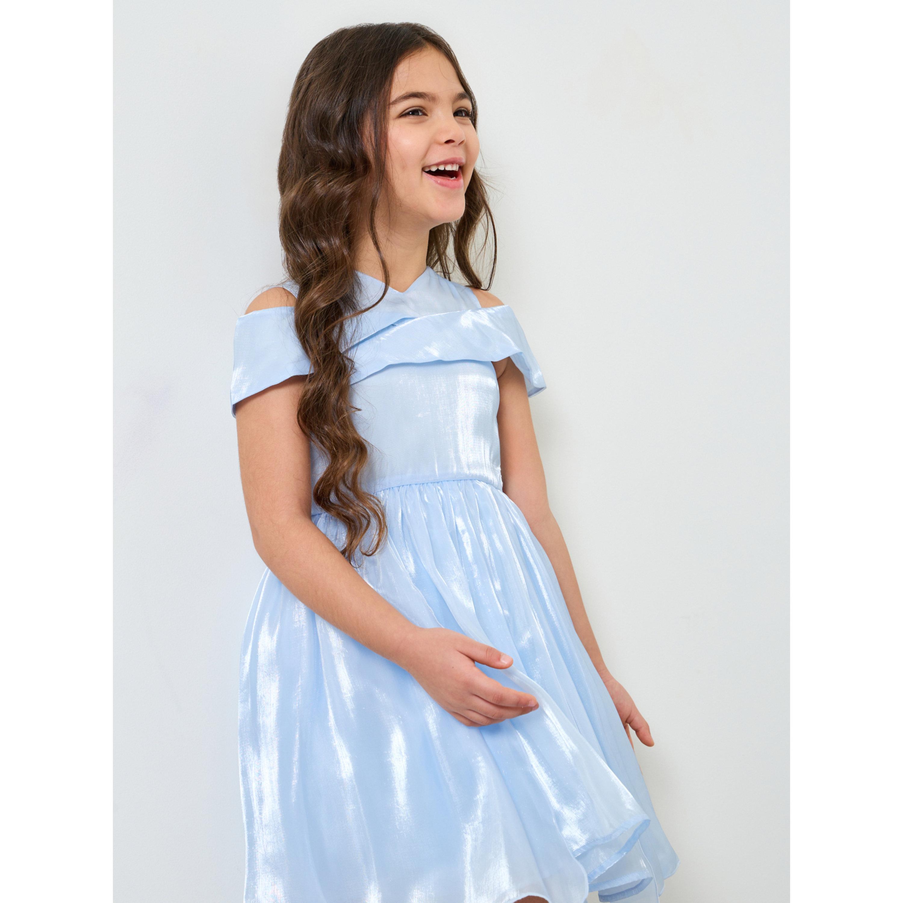 Take Two Girls A-Line Knee-Length Green Dress-girls-clothing-dressesandjumpsuits-image-3