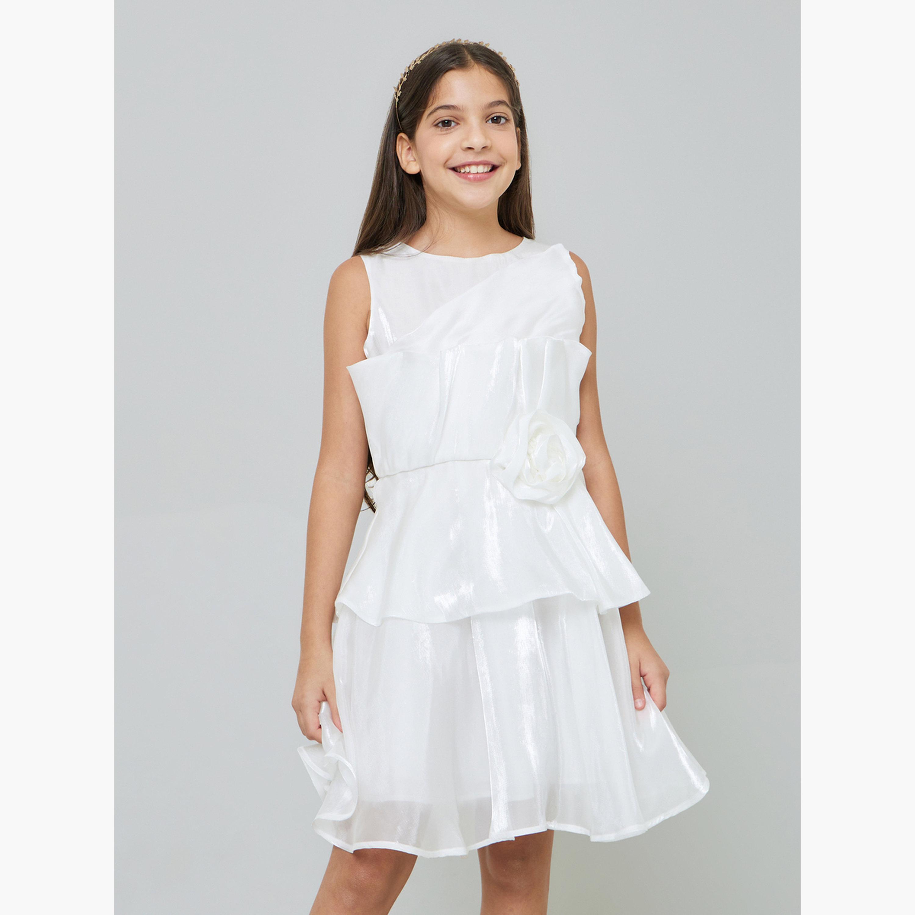 فستان بطبقات بتفاصيل زهور ثلاثية الأبعاد-girls-clothing-dressesandjumpsuits-image-1