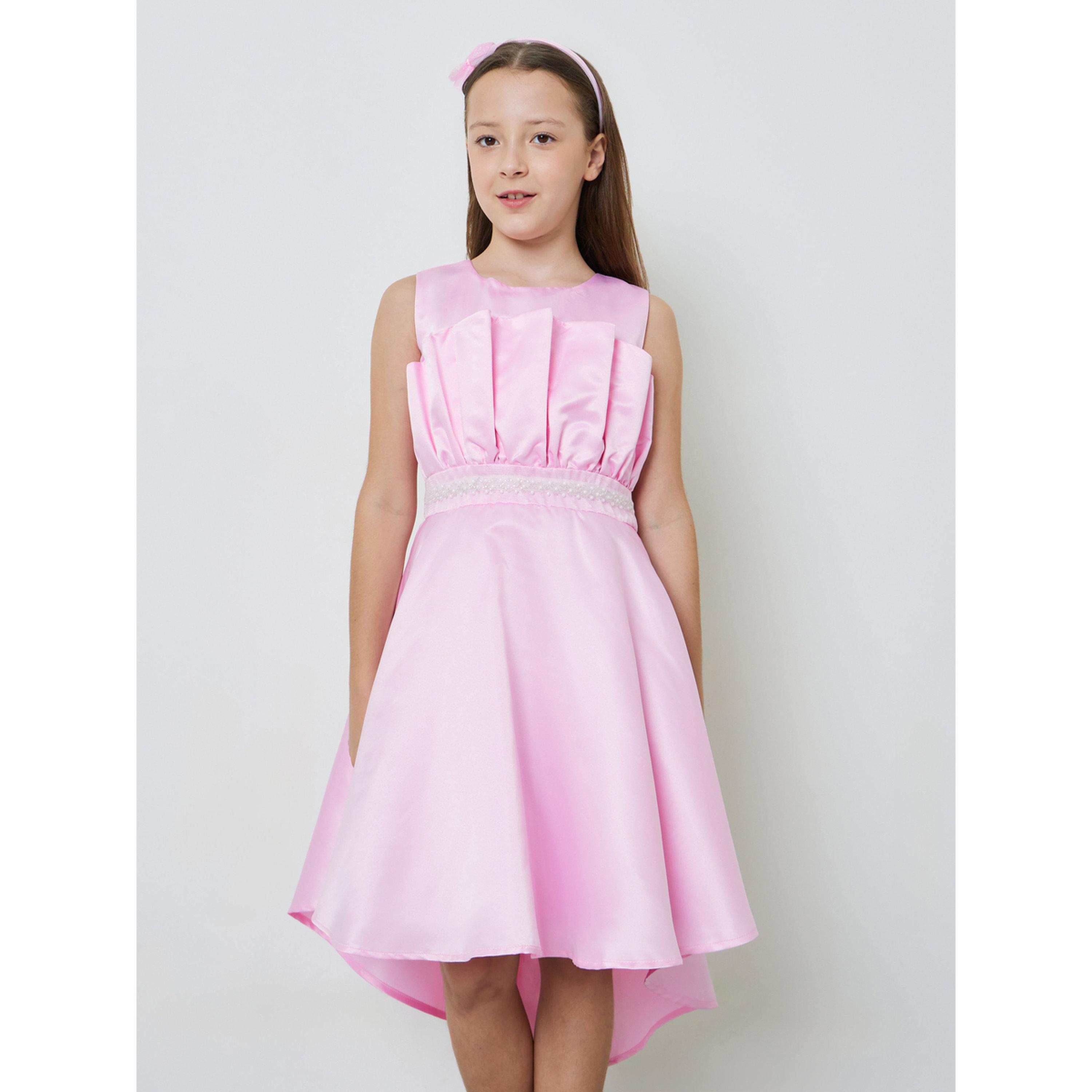 Take Two Girls Fold Pleat Embellished Waist Dress-girls-clothing-dressesandjumpsuits-image-1