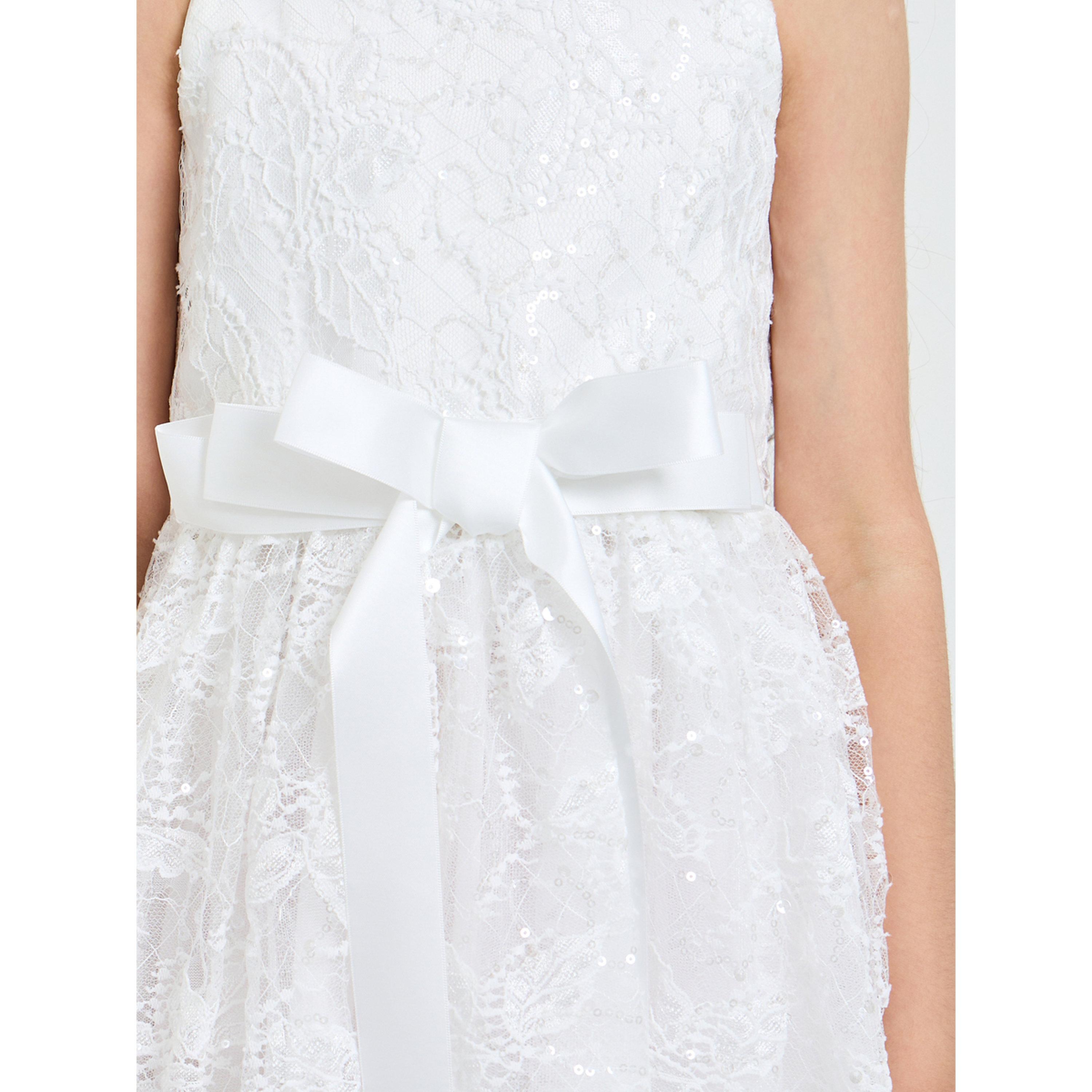 Take Two Girls White Lace Insert A-Line Dress-girls-clothing-dressesandjumpsuits-image-4
