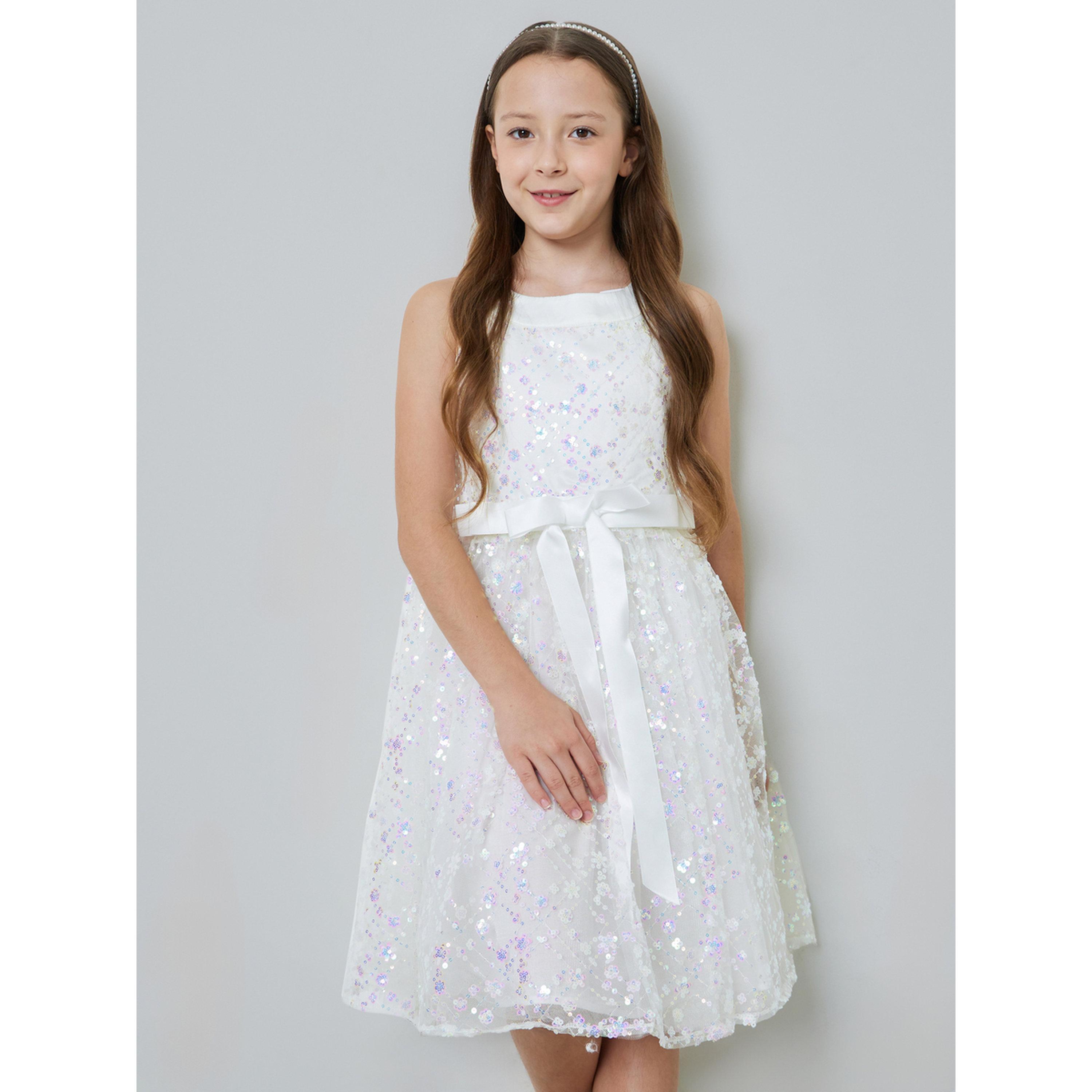 Take Two Girls Embellished Dress with Bow Tie-girls-clothing-dressesandjumpsuits-image-1