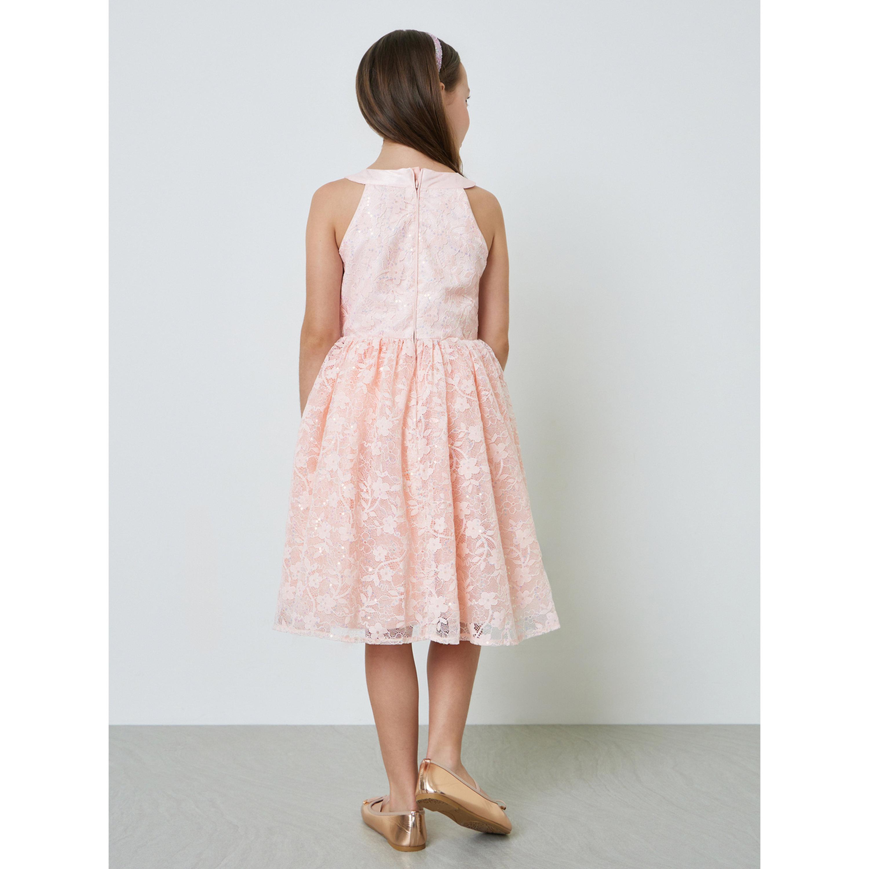 فستان بحافة واسعة دانتيل للبنات-girls-clothing-dressesandjumpsuits-image-3