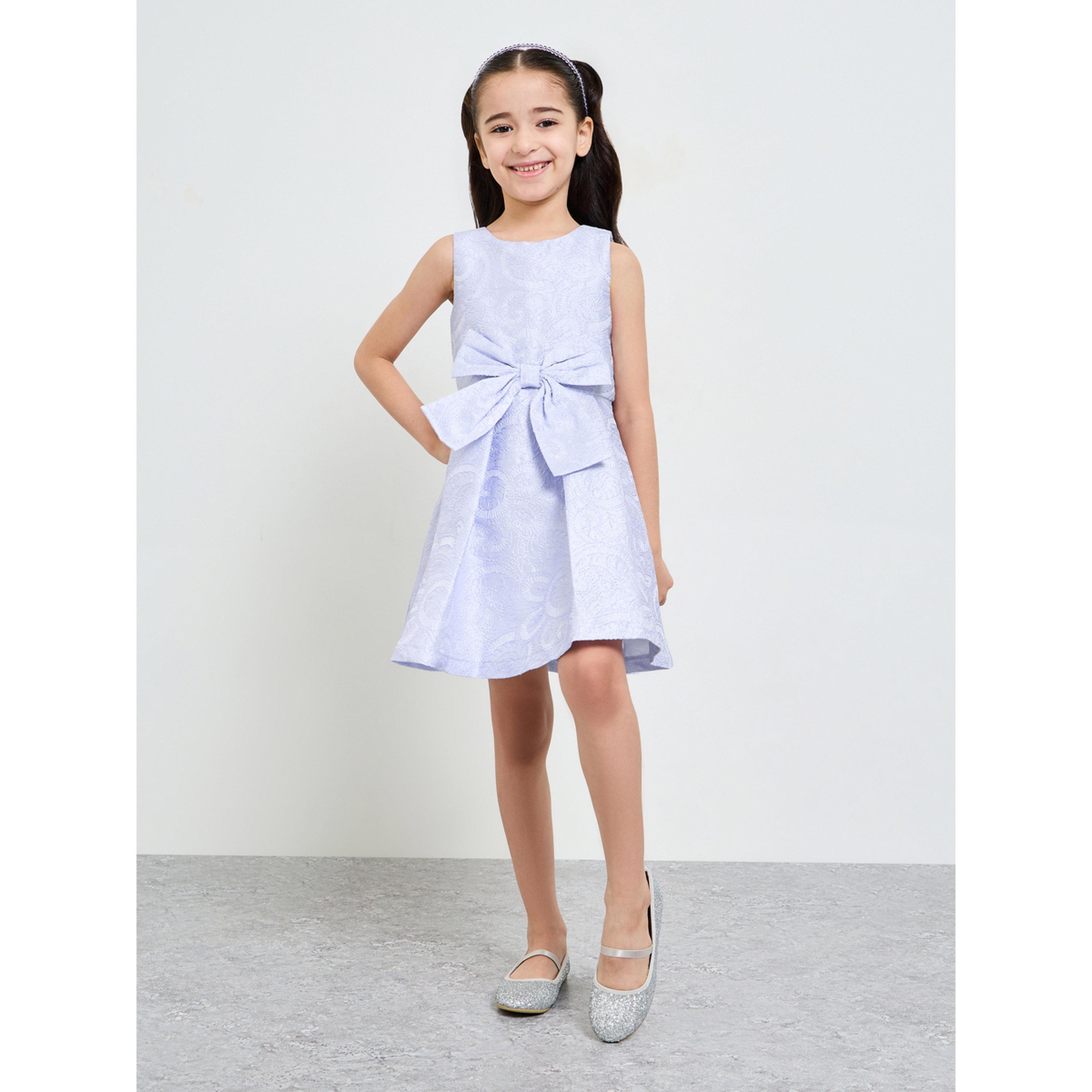 فستان جاكار بتفاصيل فيونكة-girls-clothing-dressesandjumpsuits-image-2