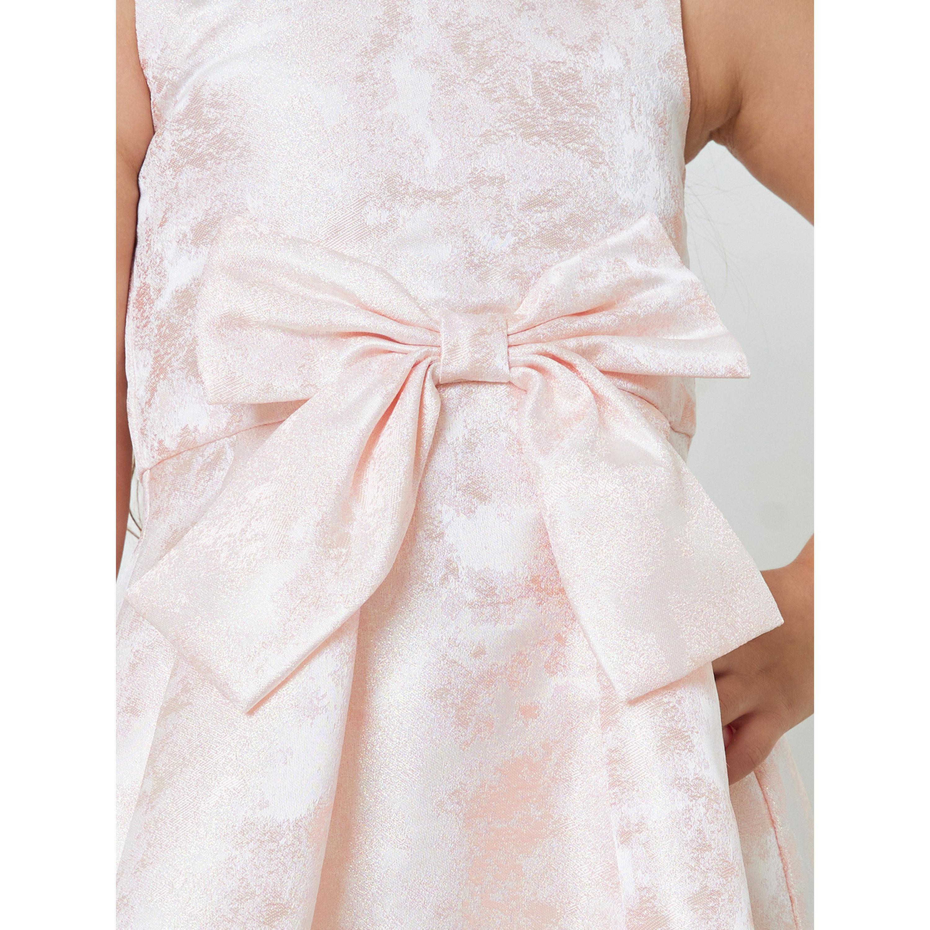 Take Two Girls Jacquard Dress with Bow Detail-girls-clothing-dressesandjumpsuits-image-4
