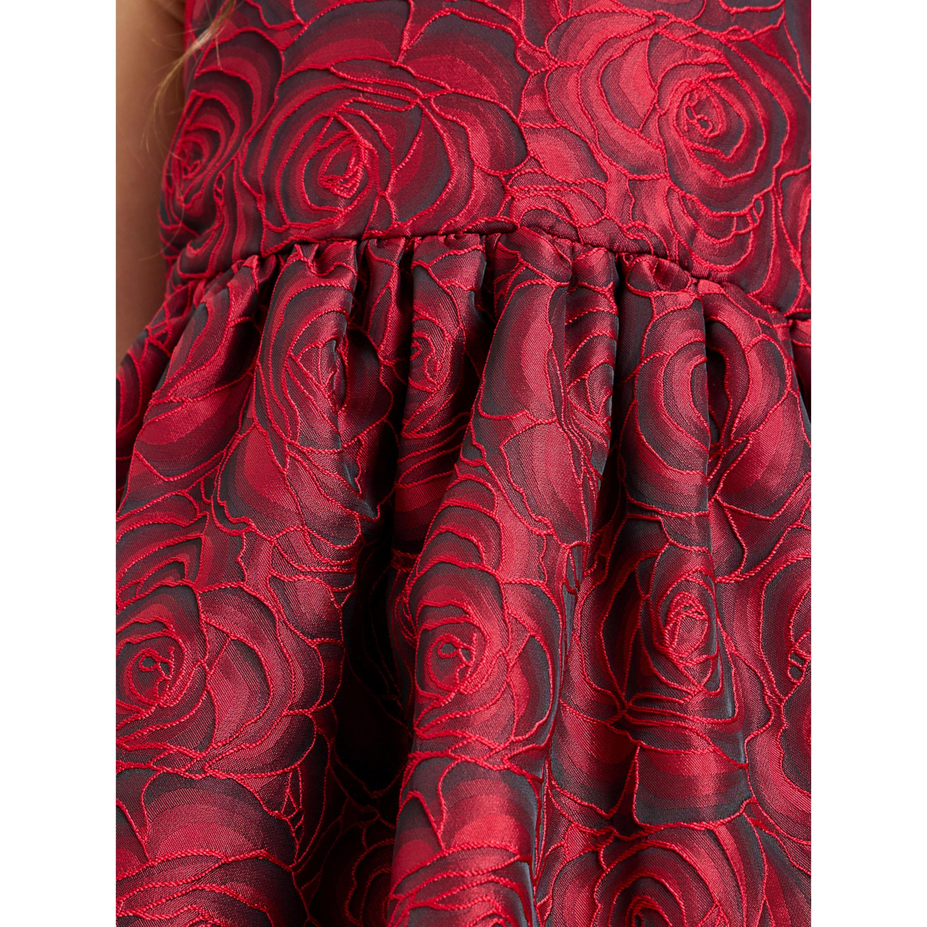 Take Two Girls Red Rose A-Line Knee-Length Dress-girls-clothing-dressesandjumpsuits-image-4